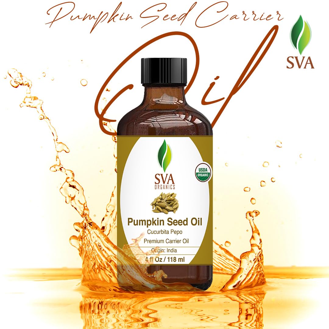 Foto 4 | Aceite De Semillas De Calabaza Sva Organic 120 Ml Prensado En Frío Para Piel Y Cabello - Venta Internacional.