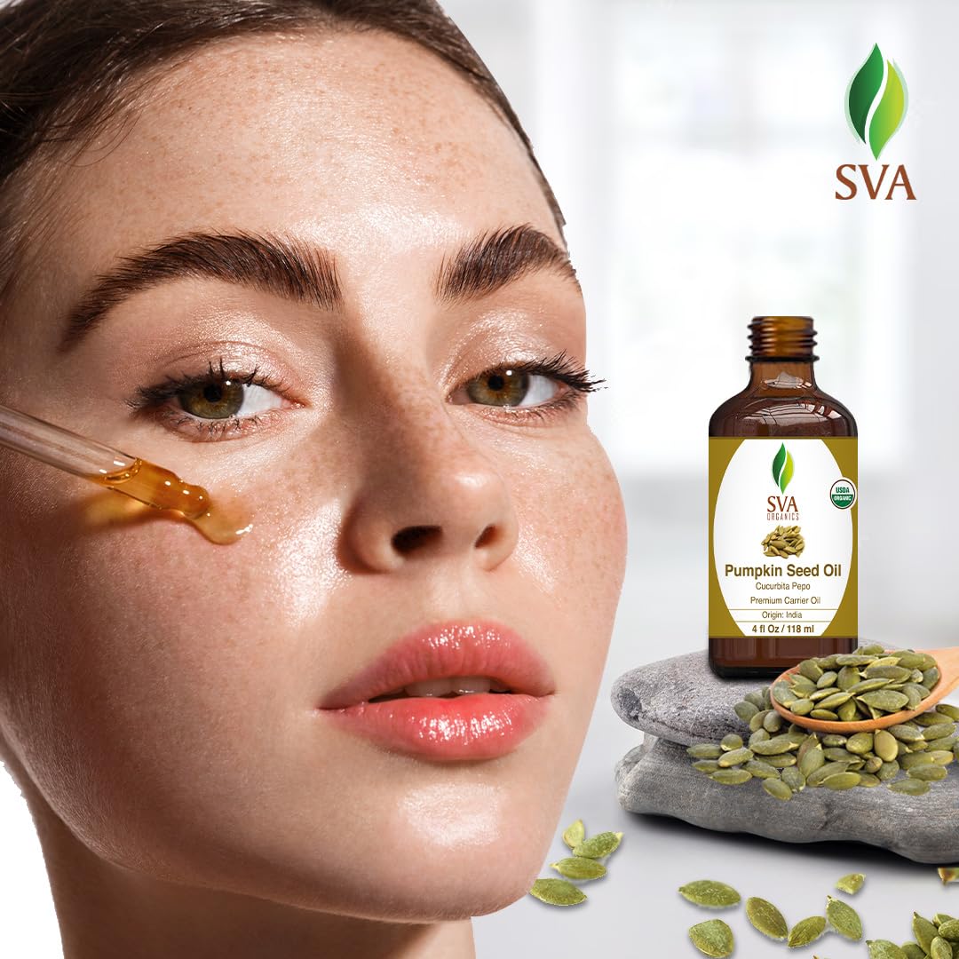 Foto 6 pulgar | Aceite De Semillas De Calabaza Sva Organic 120 Ml Prensado En Frío Para Piel Y Cabello - Venta Internacional.