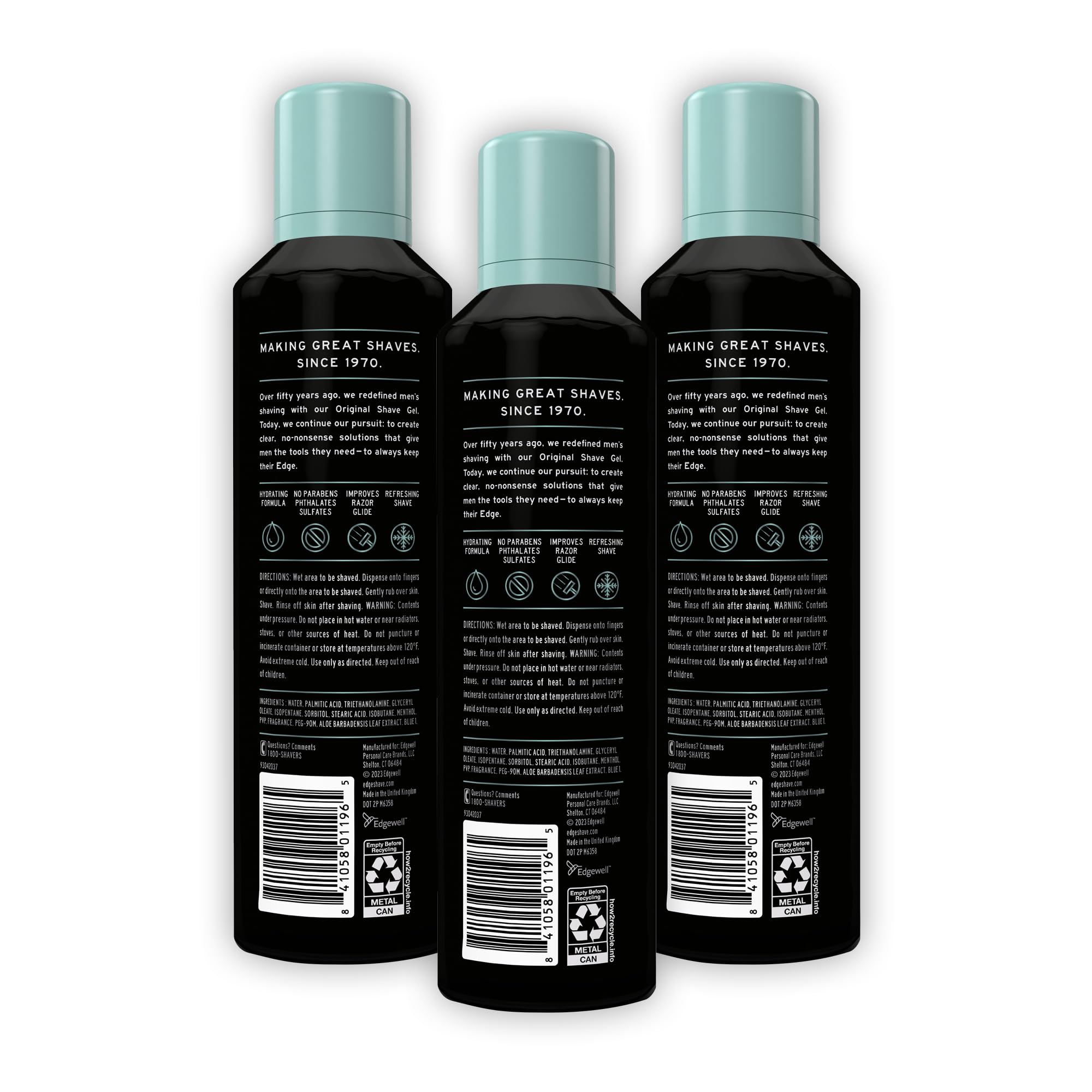 Foto 7 pulgar | Gel De Afeitar Edge Cooling De Eucalipto Y Árbol De Té, 200 Ml (paquete De 3) - Venta Internacional.