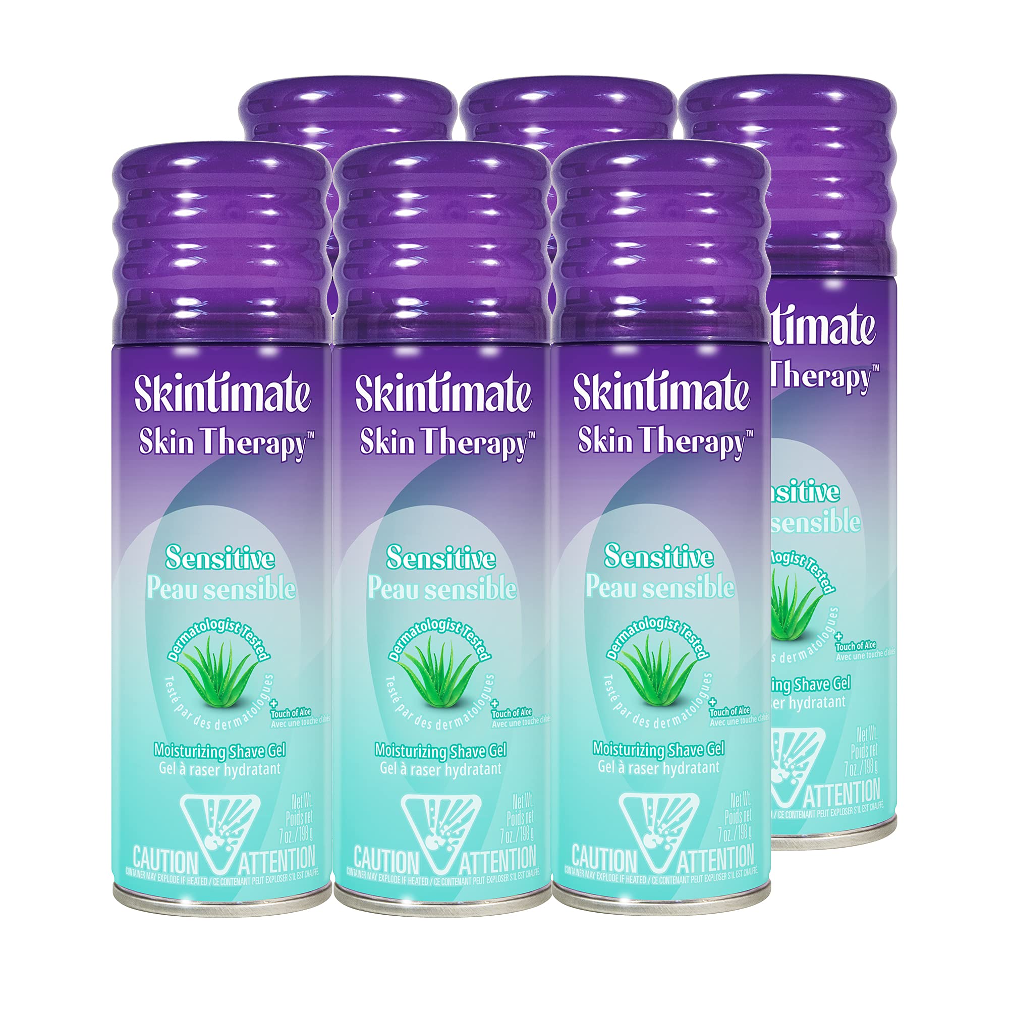 Foto 2 pulgar | Gel De Afeitar Skintimate Skin Therapy Para Piel Sensible Y Mujer, 200 Ml X 6 - Venta Internacional.