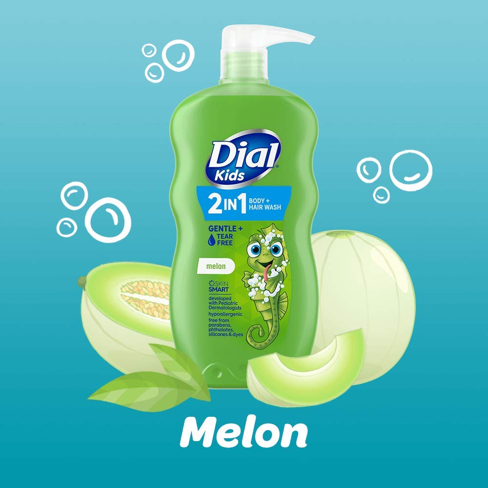 Foto 3 | Gel De Baño Para Cuerpo Y Cabello Dial Kids Melon 710 Ml (paquete De 4) - Venta Internacional.