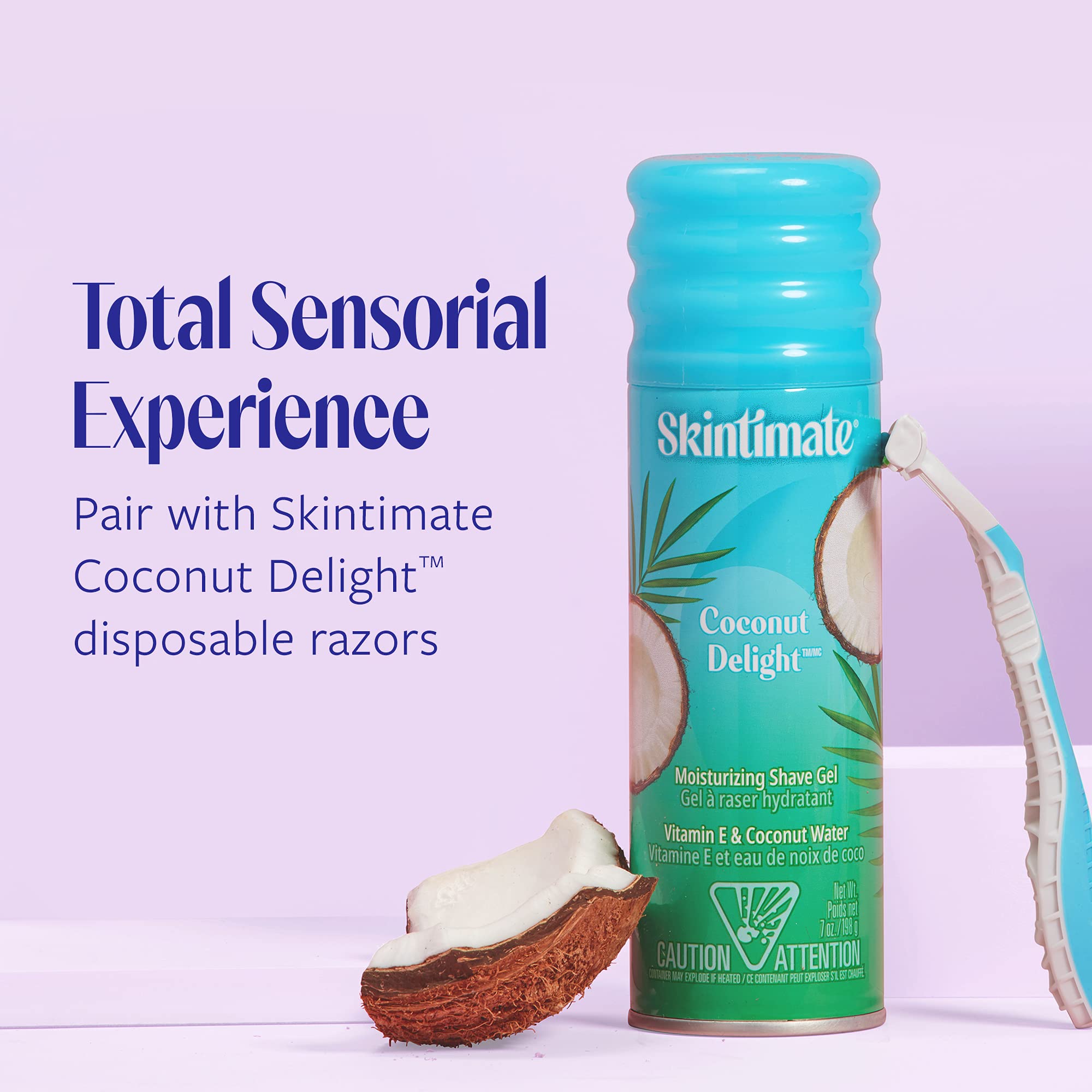 Foto 6 pulgar | Gel De Afeitar Skintimate Coconut Delight Para Mujer, 200 Ml, Paquete De 3 - Venta Internacional.
