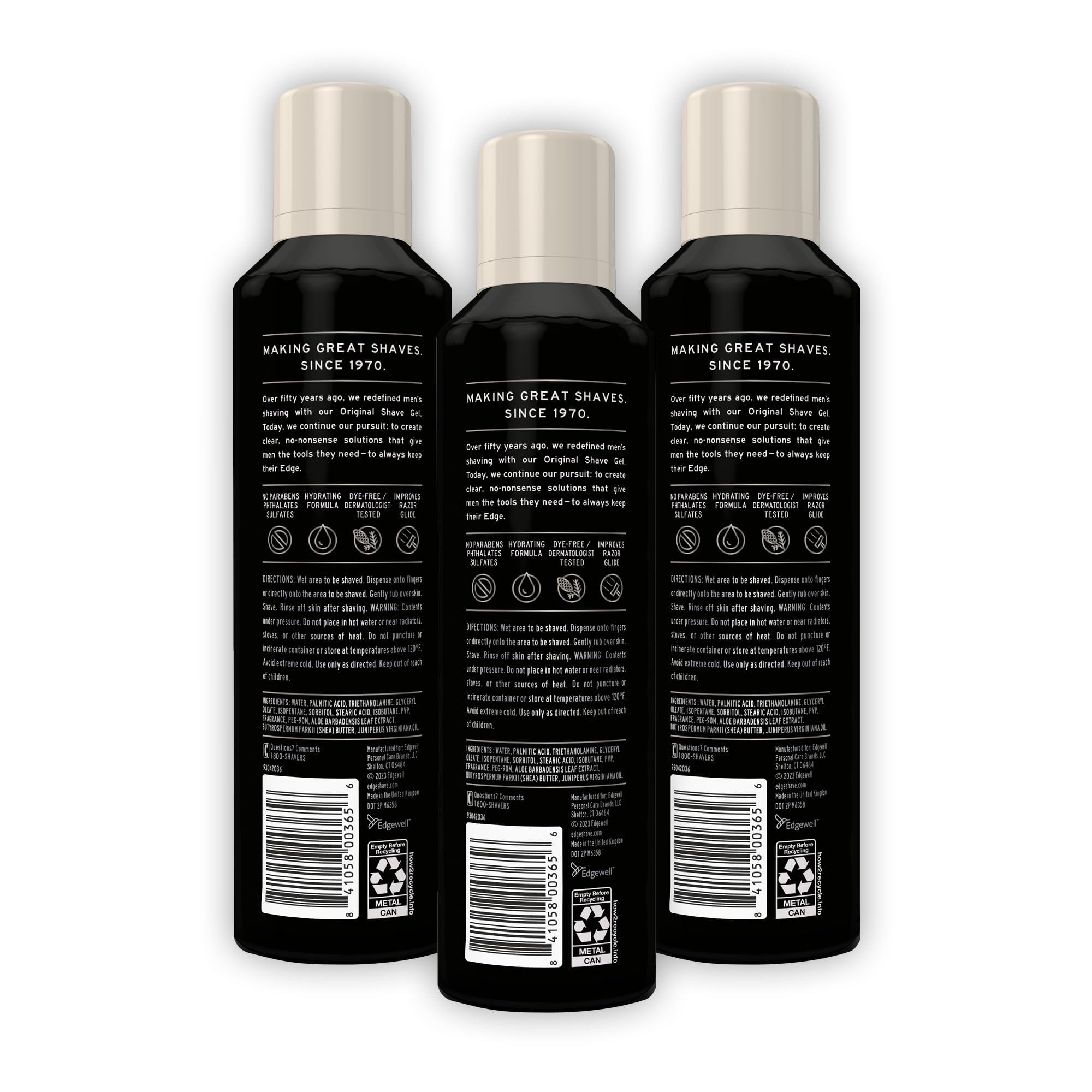 Foto 3 pulgar | Gel De Afeitar Edge Con Manteca De Cedro Y Karité, 200 Ml, Para Hombre (paquete De 3) - Venta Internacional.