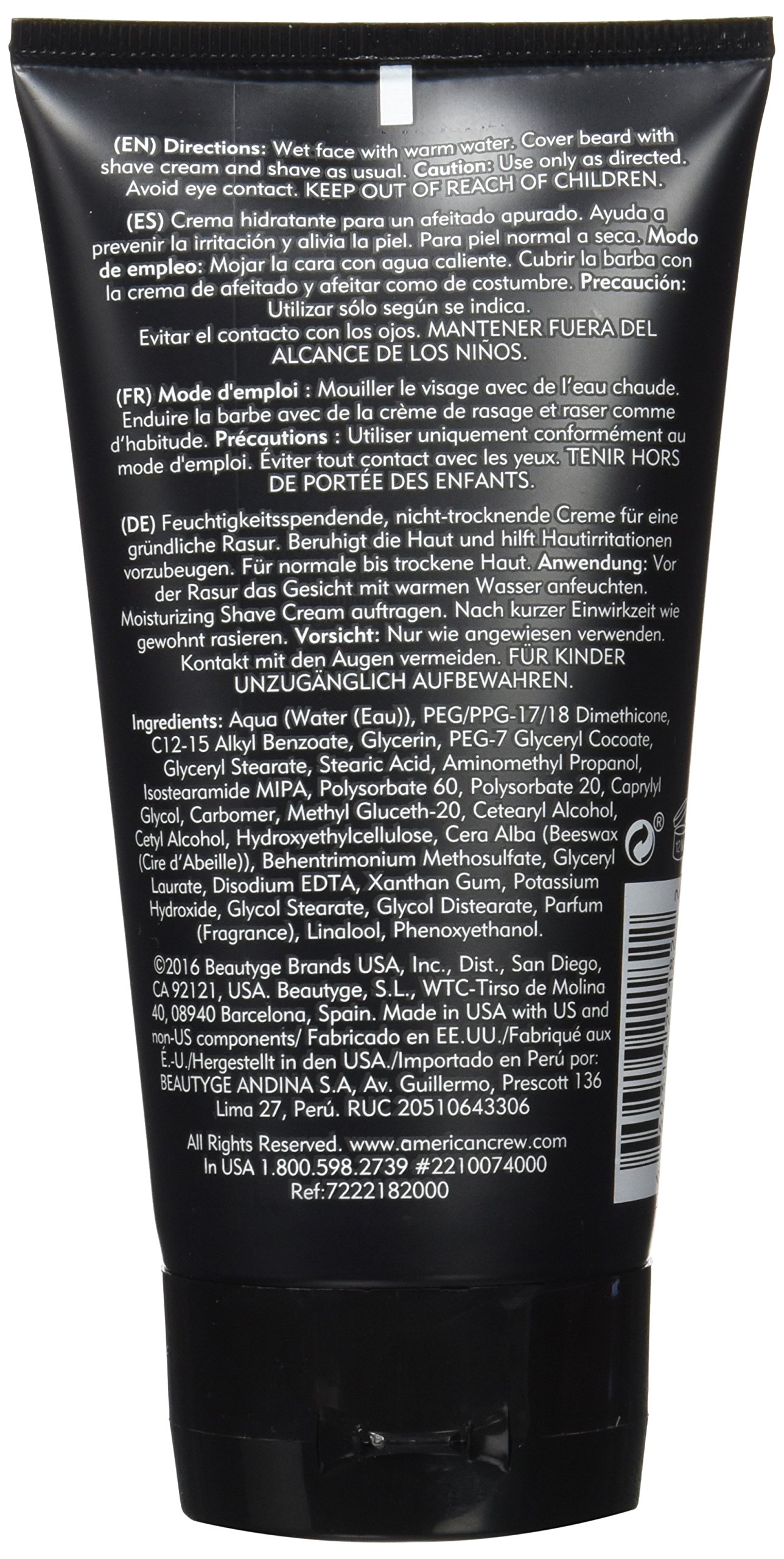 Foto 3 pulgar | Crema De Afeitar American Crew Hidratante 150 Ml Para Hombres - Venta Internacional.