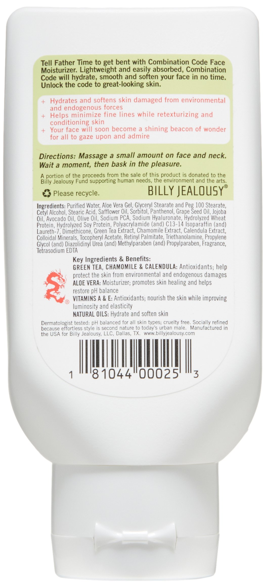 Foto 2 | Crema Hidratante Billy Jealousy Combination Code Face 90 Ml - Venta Internacional.