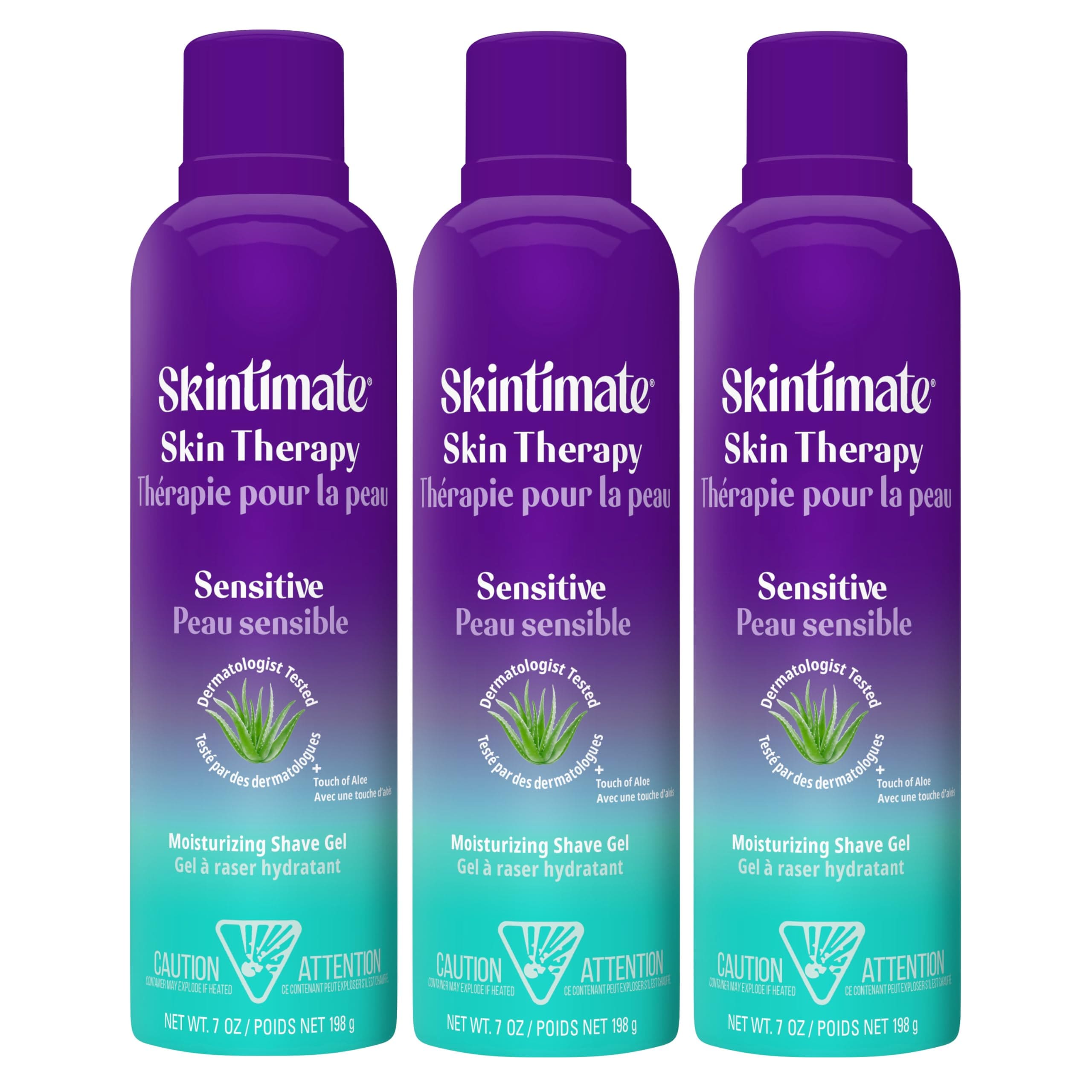 Gel De Afeitar Skintimate Skin Therapy Para Piel Sensible Y Mujer, 3 Unidades, 200 Ml - Venta Internacional. $535