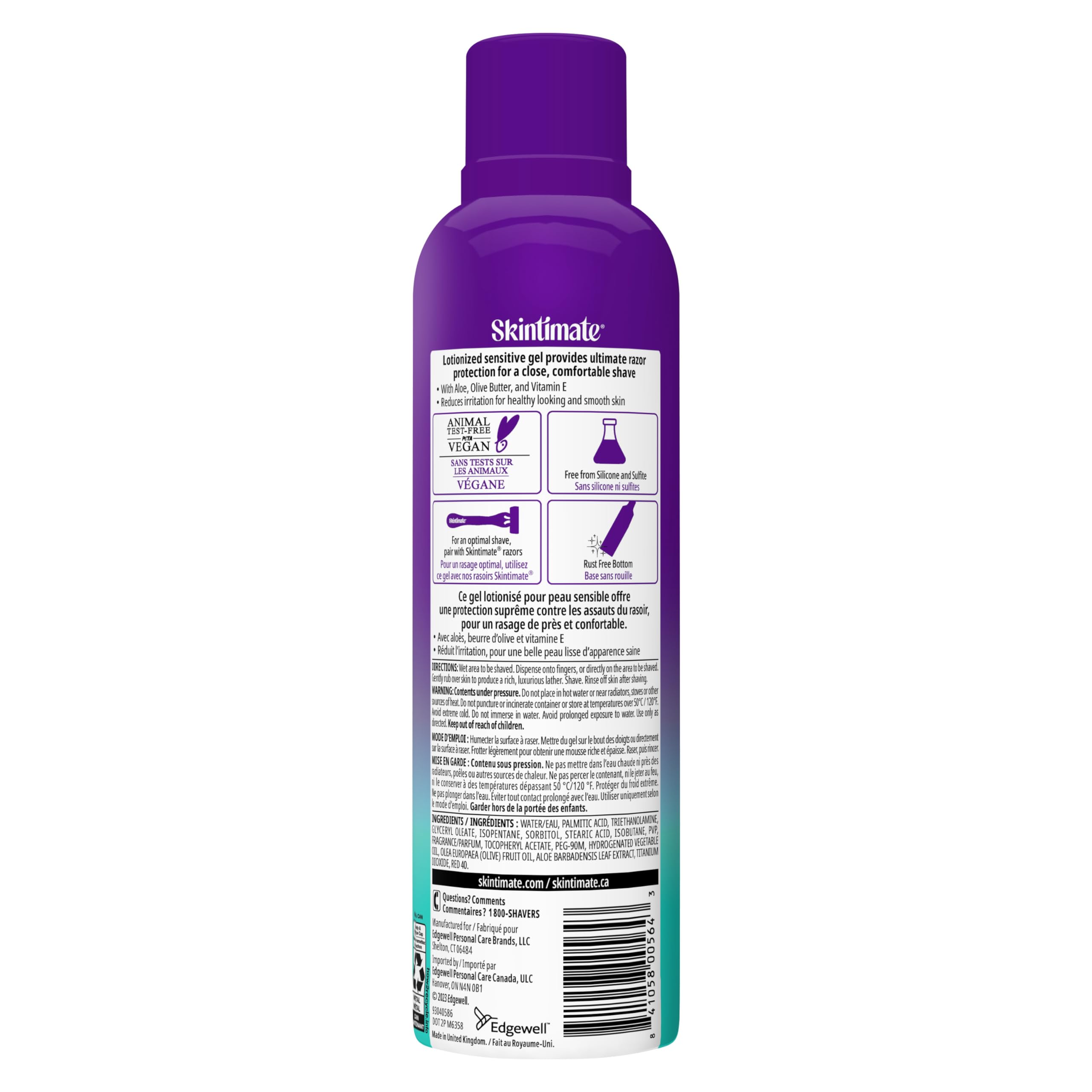 Foto 7 pulgar | Gel De Afeitar Skintimate Skin Therapy Para Piel Sensible Y Mujer, 3 Unidades, 200 Ml - Venta Internacional.