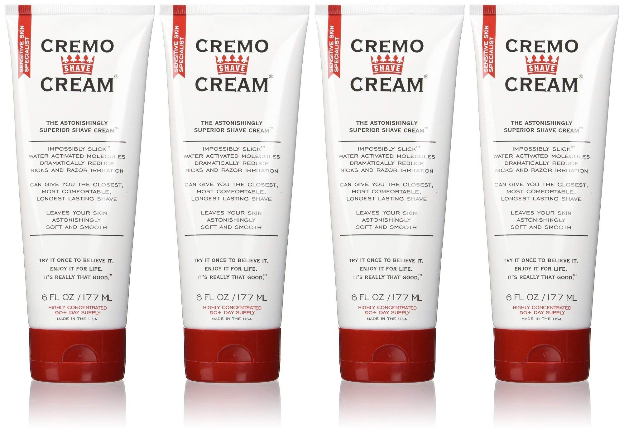 Crema De Afeitar Cremo Original, Asombrosamente Superior, 180 Ml (paquete De 4) - Venta Internacional.