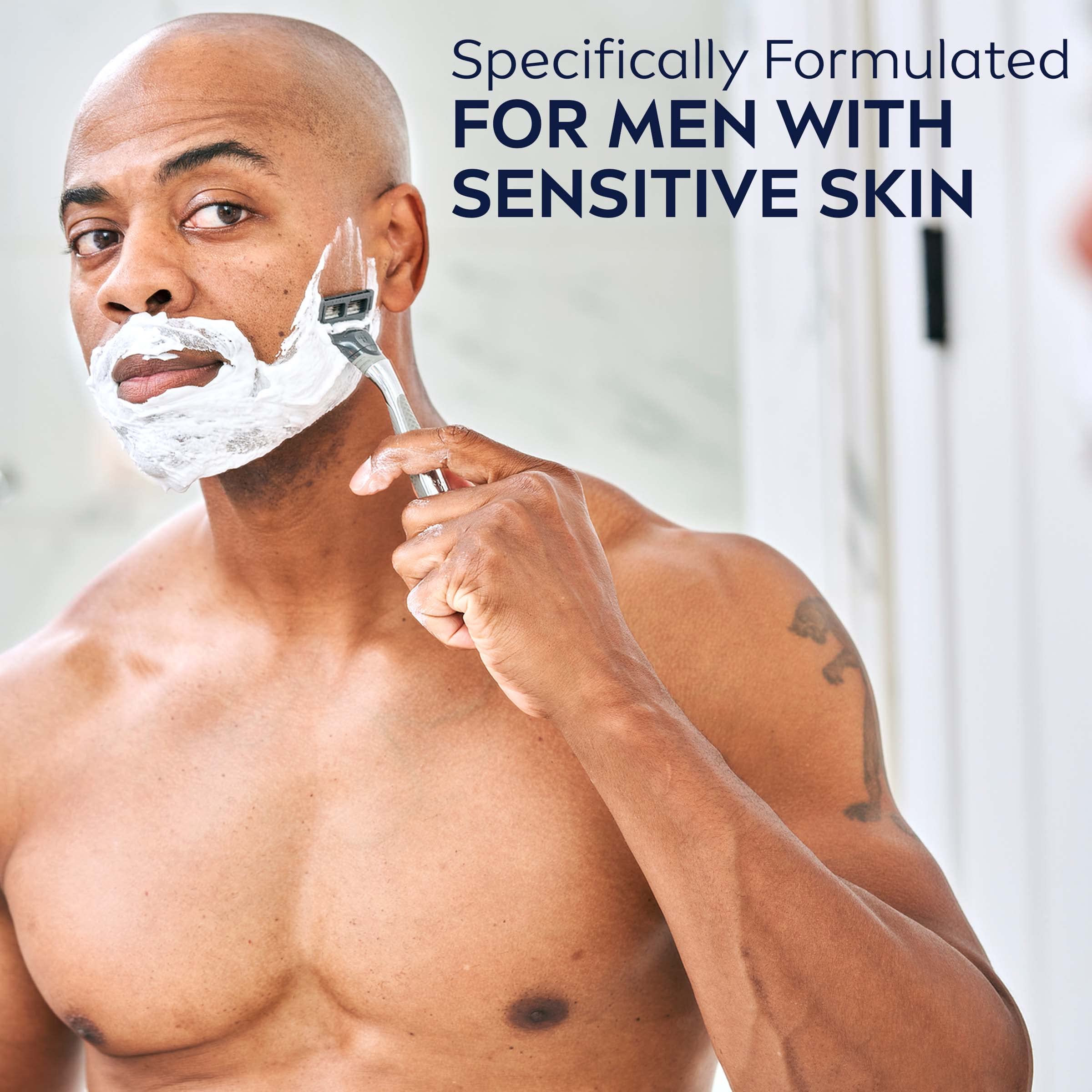 Foto 5 pulgar | Gel De Afeitar Nivea Men Sensitive Con Vitamina E, 200 Ml, Paquete De 3 - Venta Internacional.