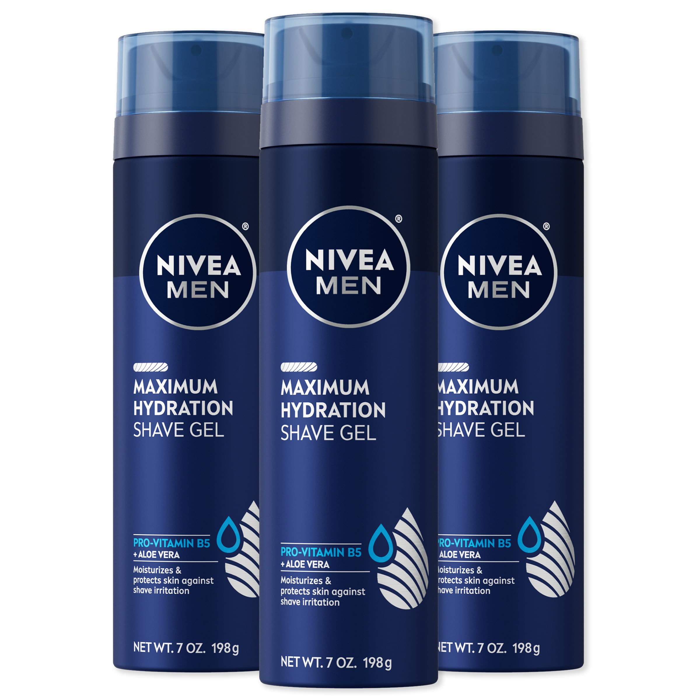 Gel De Afeitar Nivea Men Maximum Hydration Con Aloe Vera, 200 Ml, Paquete De 3 - Venta Internacional. $639