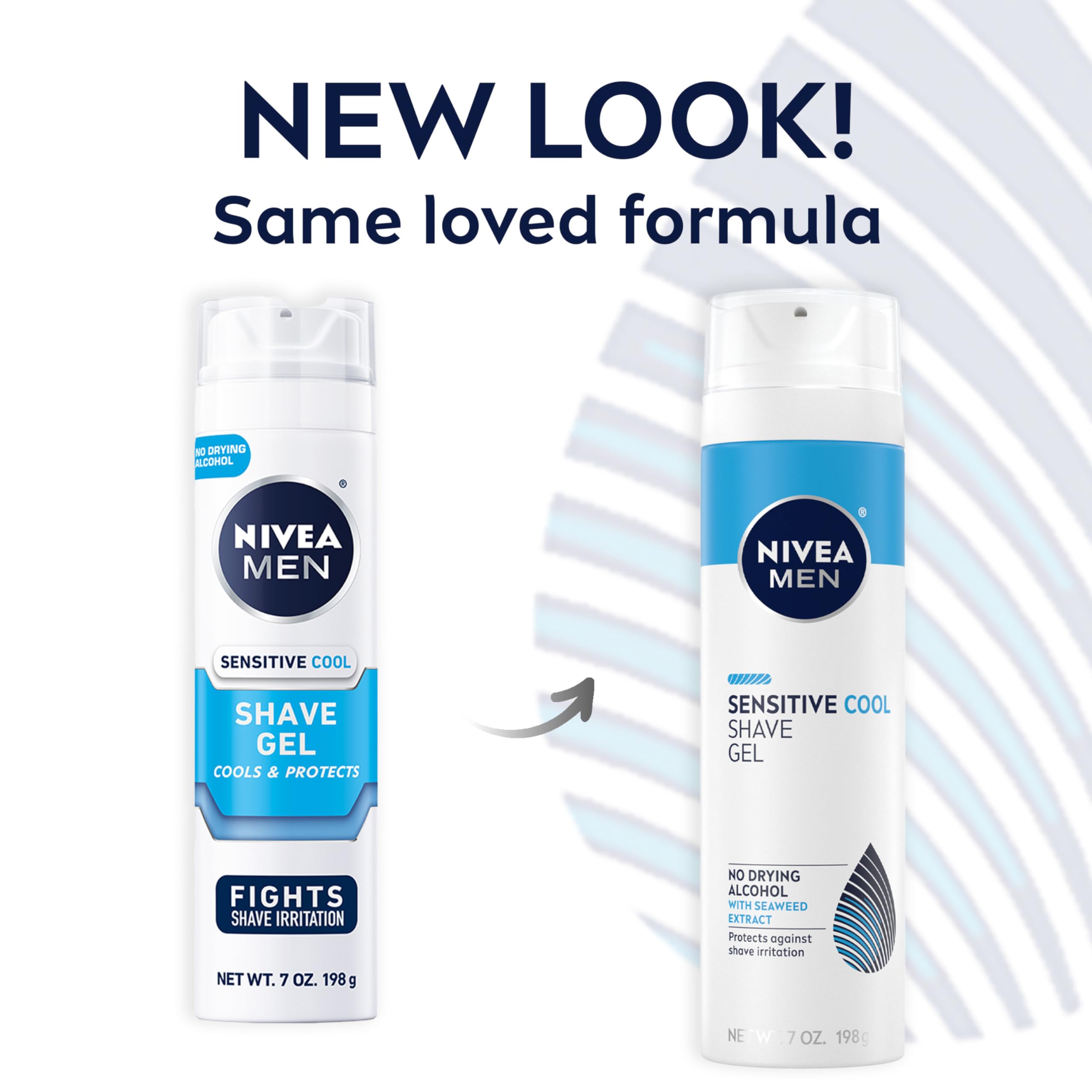 Foto 2 | Gel De Afeitar Nivea Men Sensitive Cool Con Algas Marinas, 210 Ml, Paquete De 3 - Venta Internacional.