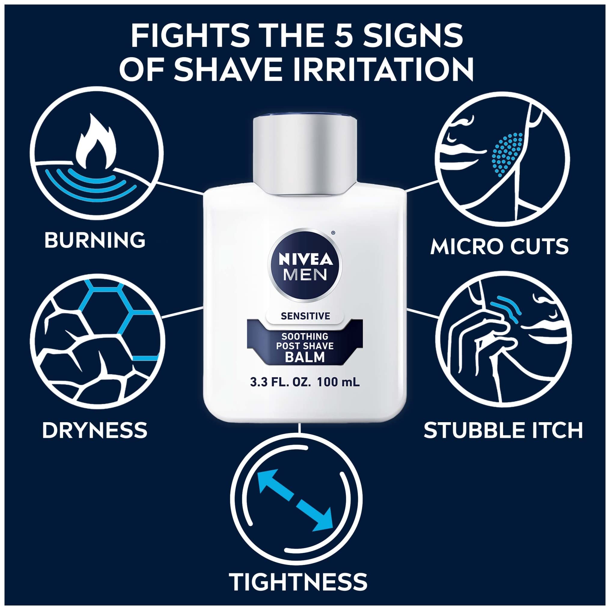 Foto 4 pulgar | Set De Regalo Nivea Men Sensitive Shaving Skin Care, Paquete De 2 - Venta Internacional.