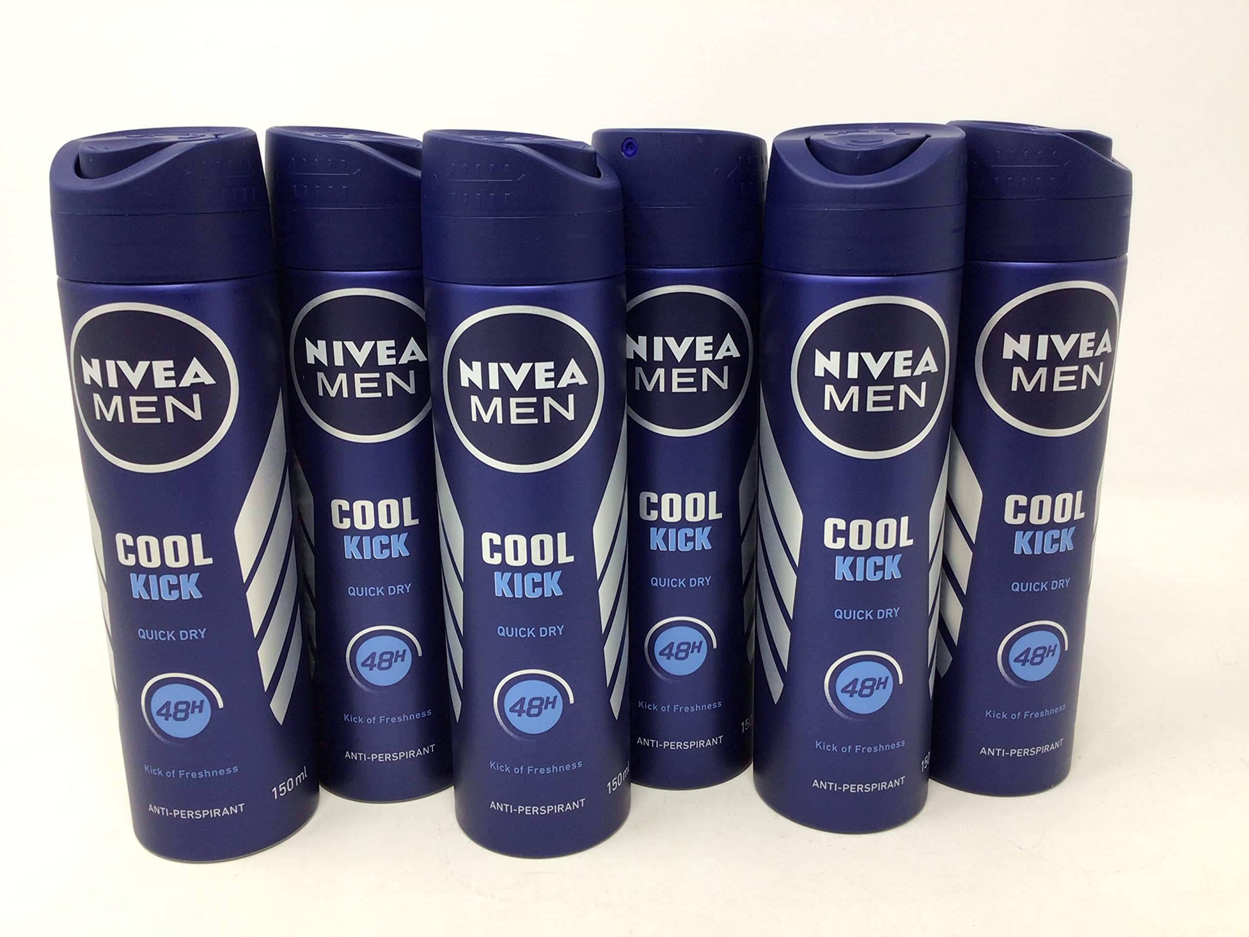 Foto 3 pulgar | Desodorante Nivea Men Cool Kick, 48 Horas, Antitranspirante, 150 Ml (6 Unidades) - Venta Internacional.