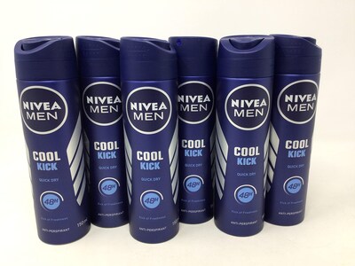 Foto 2 | Desodorante Nivea Men Cool Kick, 48 Horas, Antitranspirante, 150 Ml (6 Unidades) - Venta Internacional.