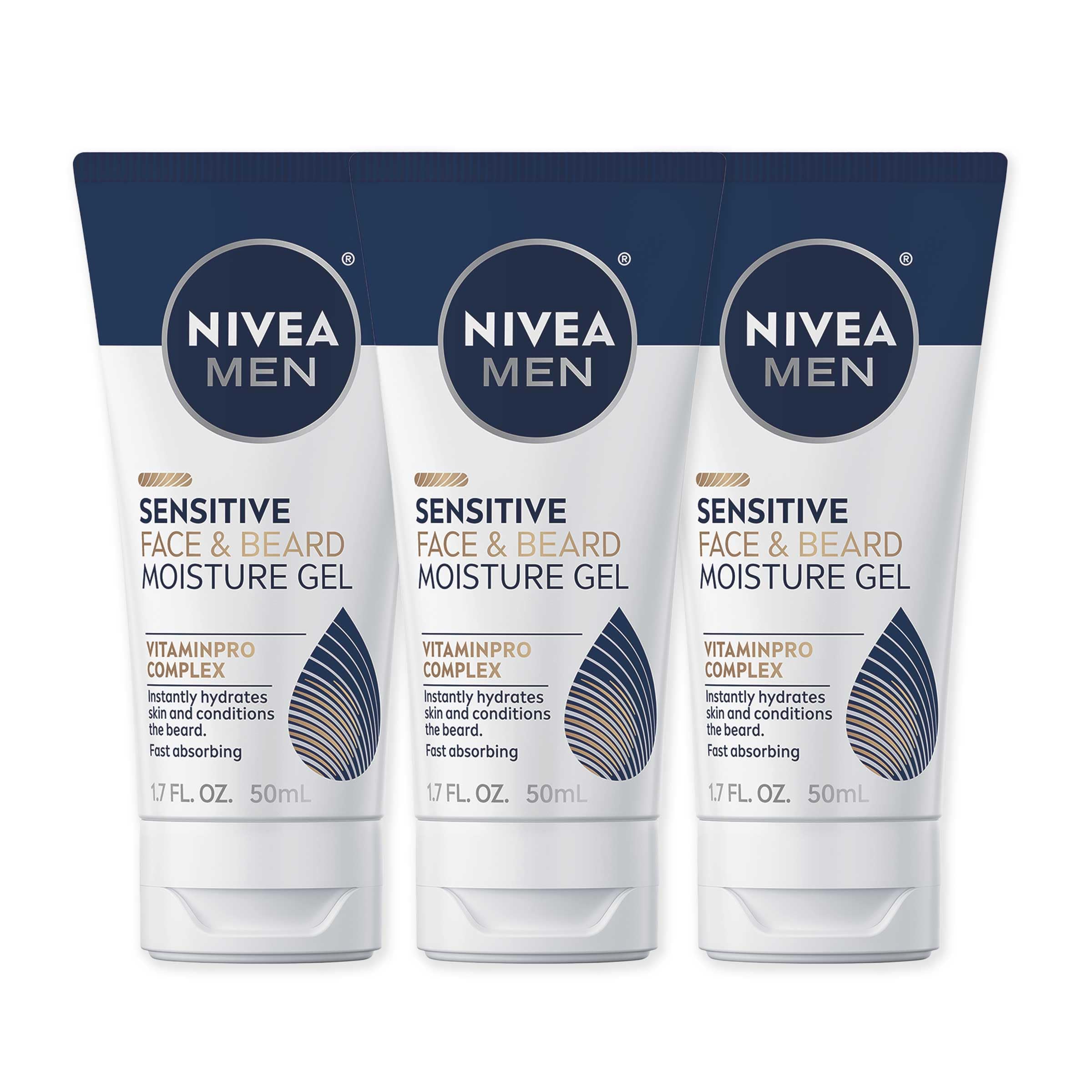 Foto 2 pulgar | Gel Hidratante Nivea Men Para Rostro Y Barba Sensibles, 50 Ml X 3 - Venta Internacional.
