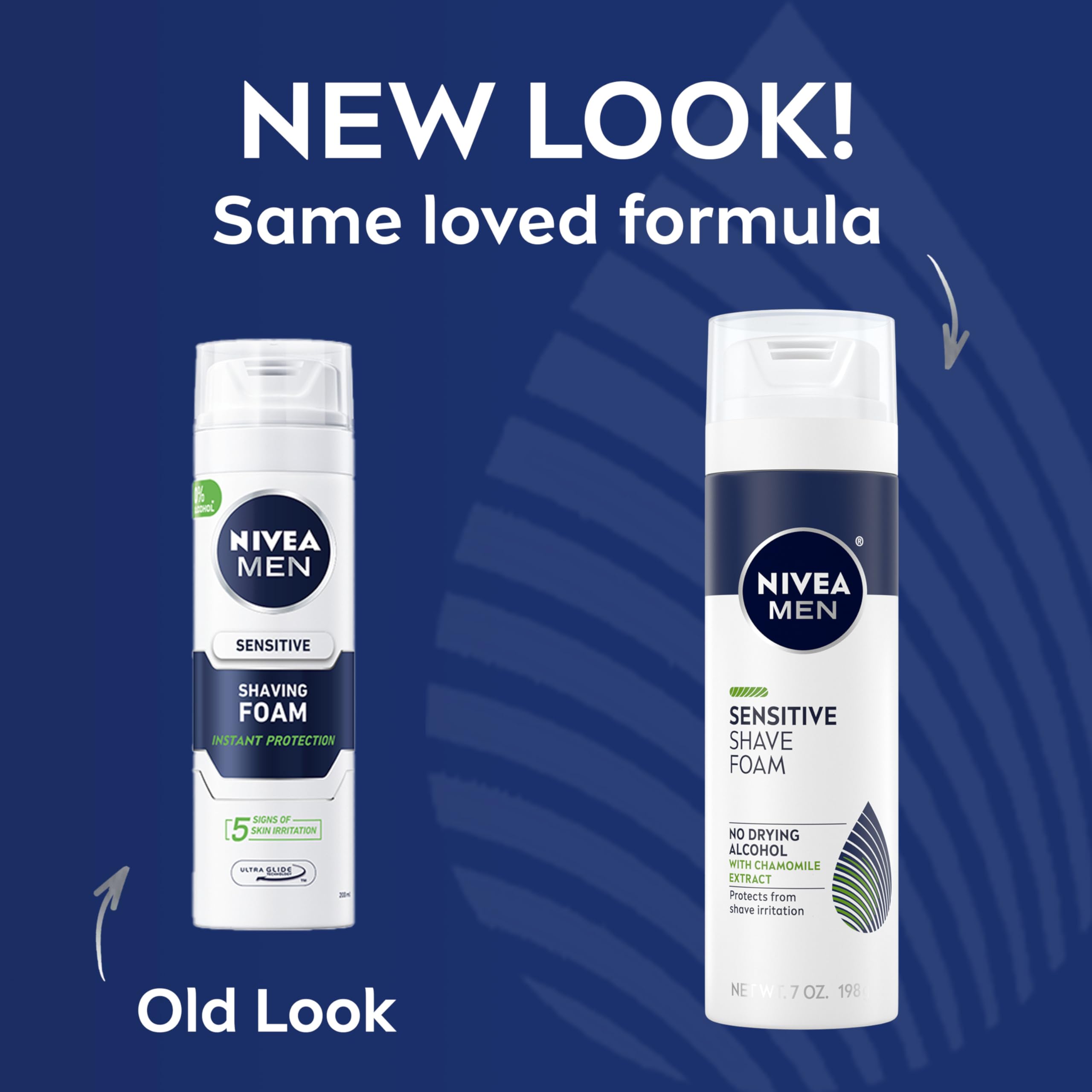 Foto 2 | Espuma De Afeitar Nivea Men Sensitive Con Vitamina E, 200 Ml, Sin Alcohol - Venta Internacional.
