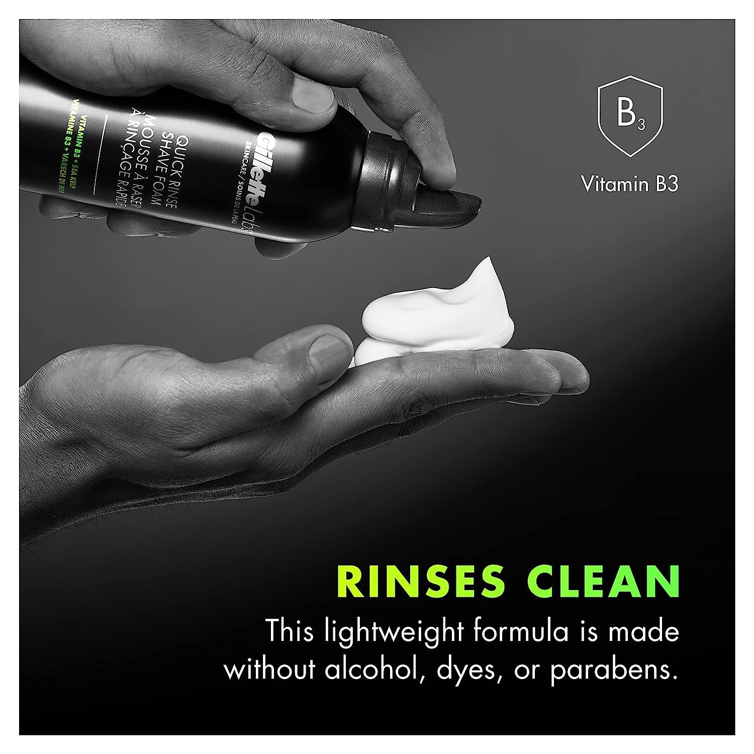 Foto 4 pulgar | Espuma De Afeitar Gillette Labs Quick Rinse, Ligera, 240 Ml, Para Hombre - Venta Internacional.