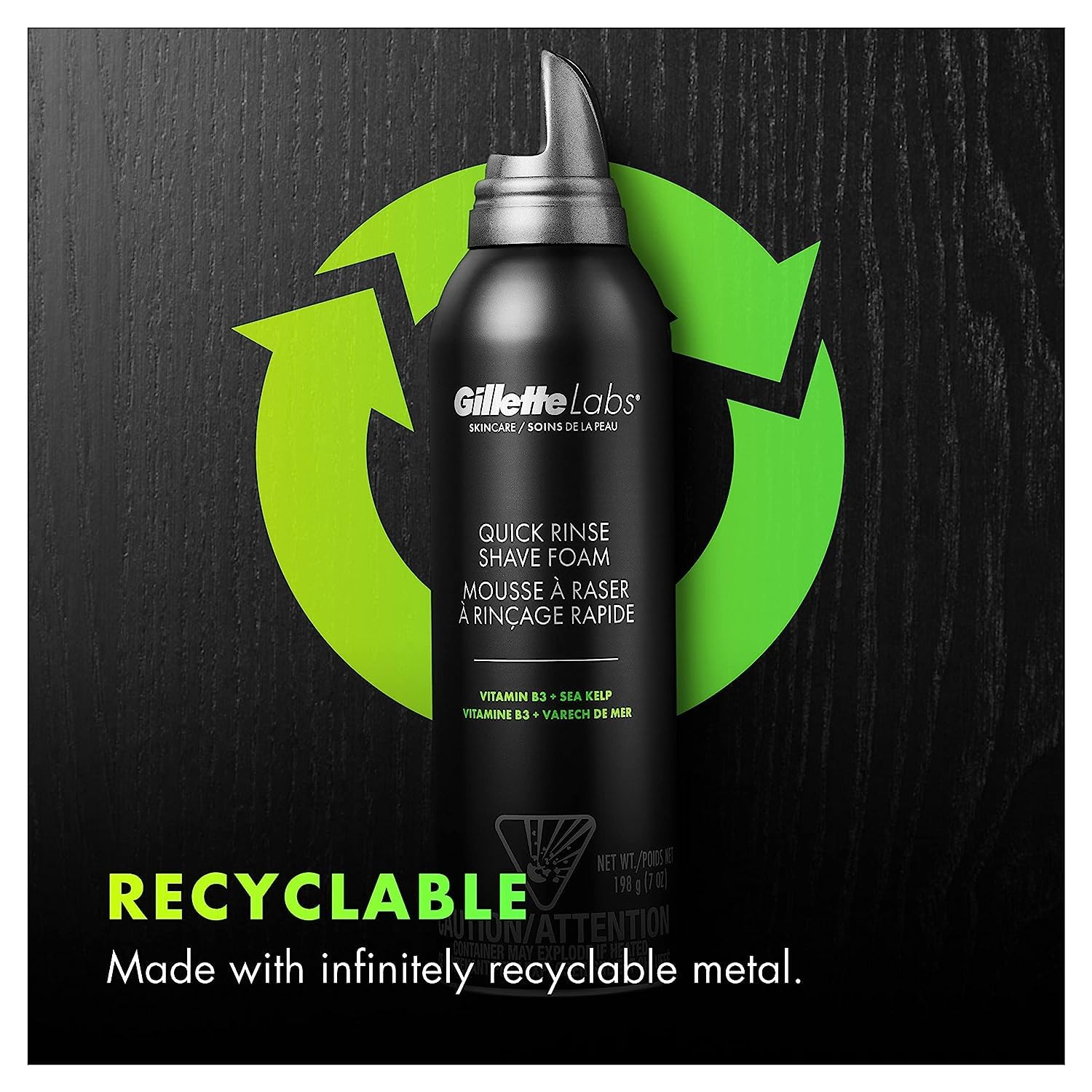 Foto 7 pulgar | Espuma De Afeitar Gillette Labs Quick Rinse, Ligera, 240 Ml, Para Hombre - Venta Internacional.