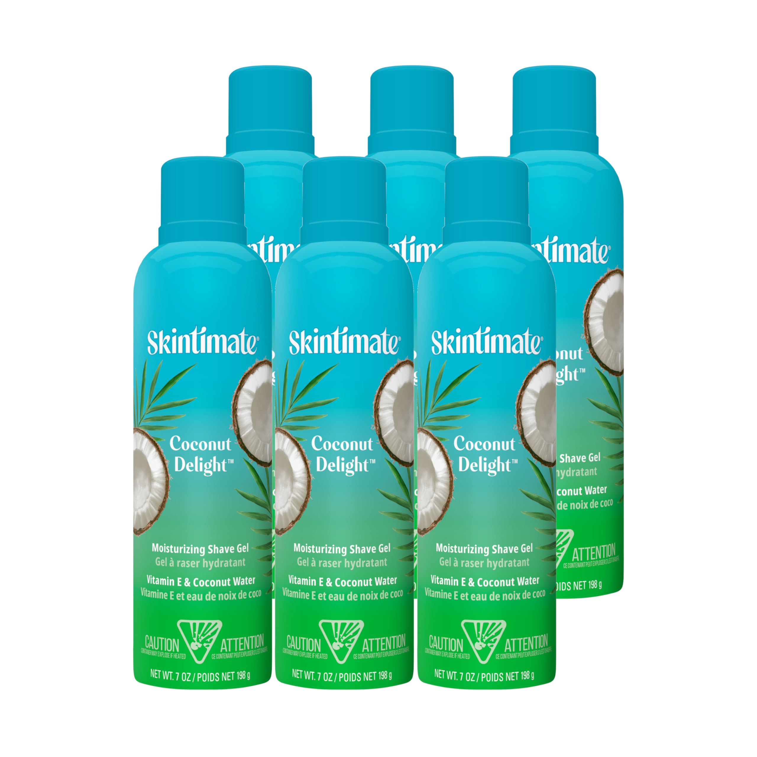Gel De Afeitar Skintimate Coconut Delight Para Mujer  200 Ml  Paquete De 6 - Venta Internacional.