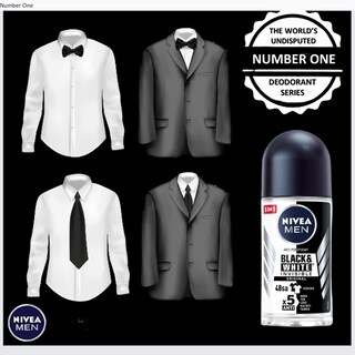 Foto 3 | Desodorante Nivea Black White Original Roll-on 50 Ml (paquete De 6) - Venta Internacional.