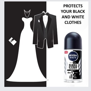 Foto 4 | Desodorante Nivea Black White Original Roll-on 50 Ml (paquete De 6) - Venta Internacional.