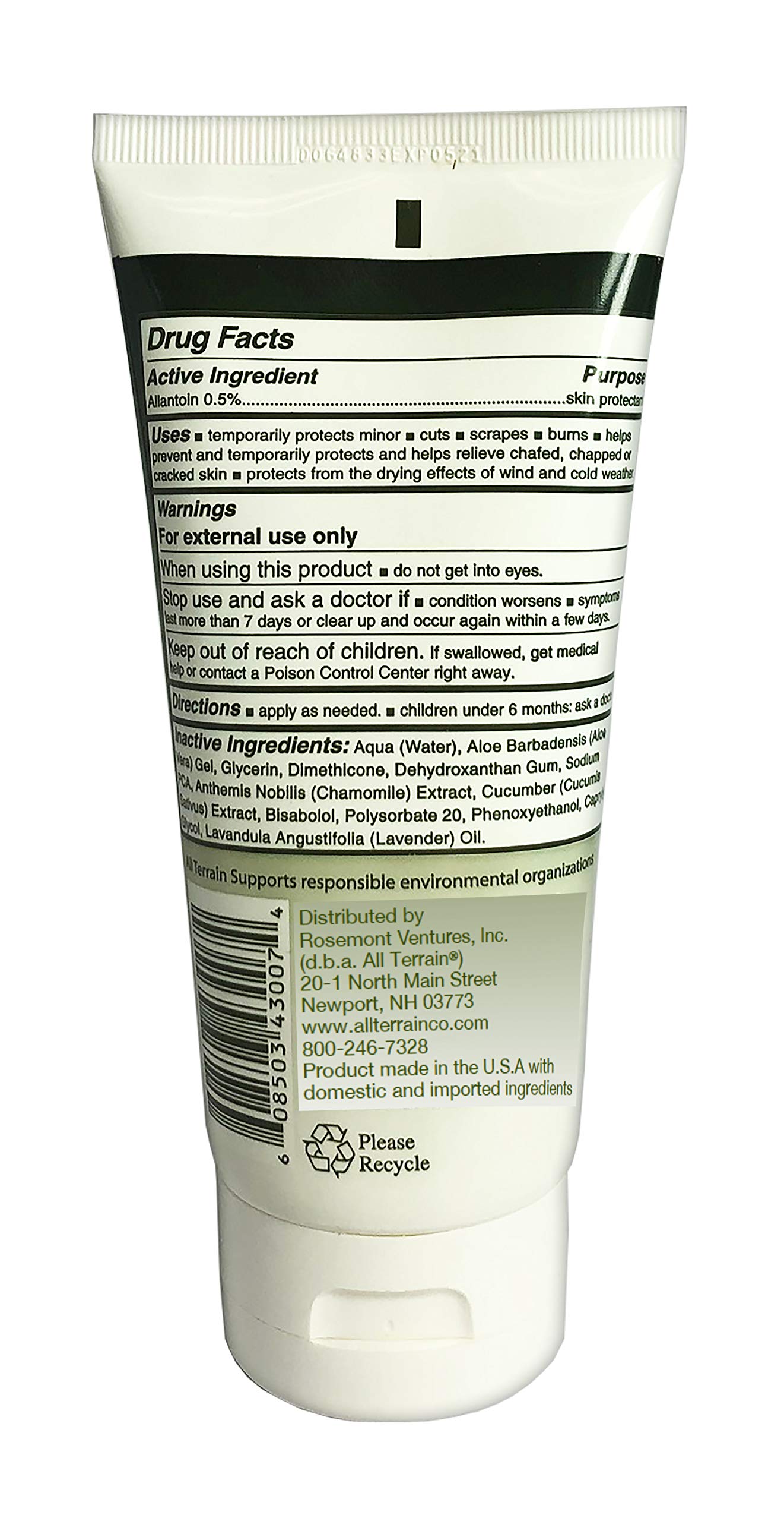 Foto 4 pulgar | Gel Skin Relief All Terrain Natural Con Aloe Y Alantoína  150 Ml - Venta Internacional.