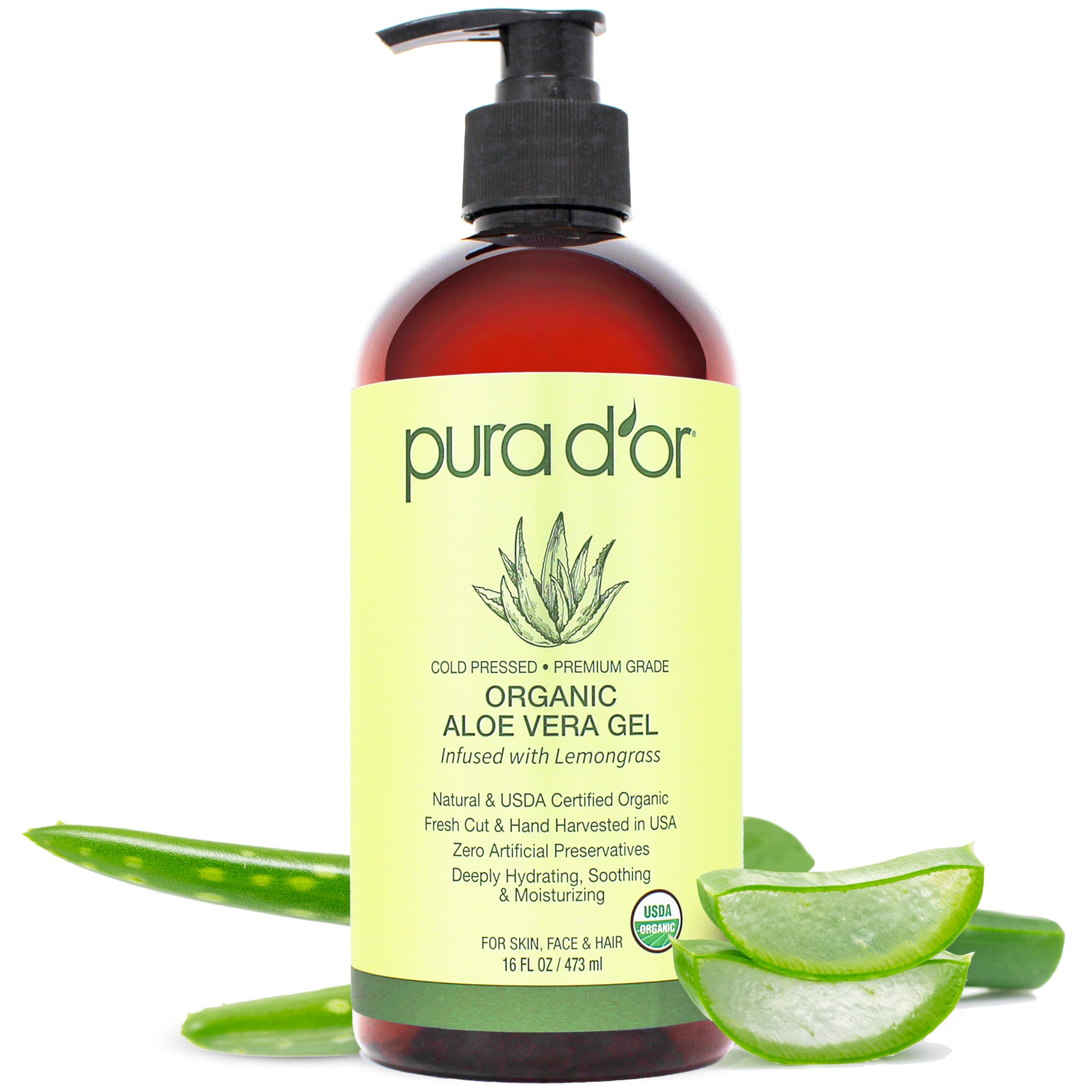 Foto 2 pulgar | Gel De Aloe Vera Pura D'or Orgánico 473 Ml Con Aroma A Citronela - Venta Internacional.