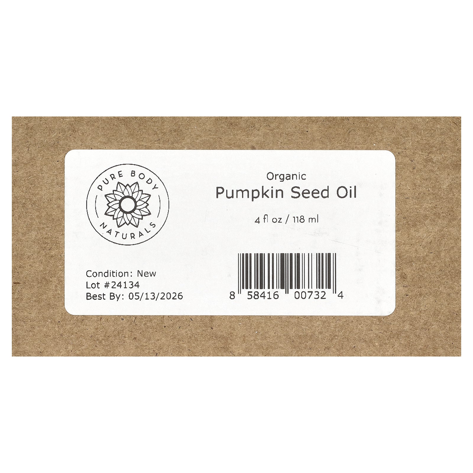 Foto 4 pulgar | Aceite De Semillas De Calabaza Pure Body Naturals Organic 118 Ml - Venta Internacional.