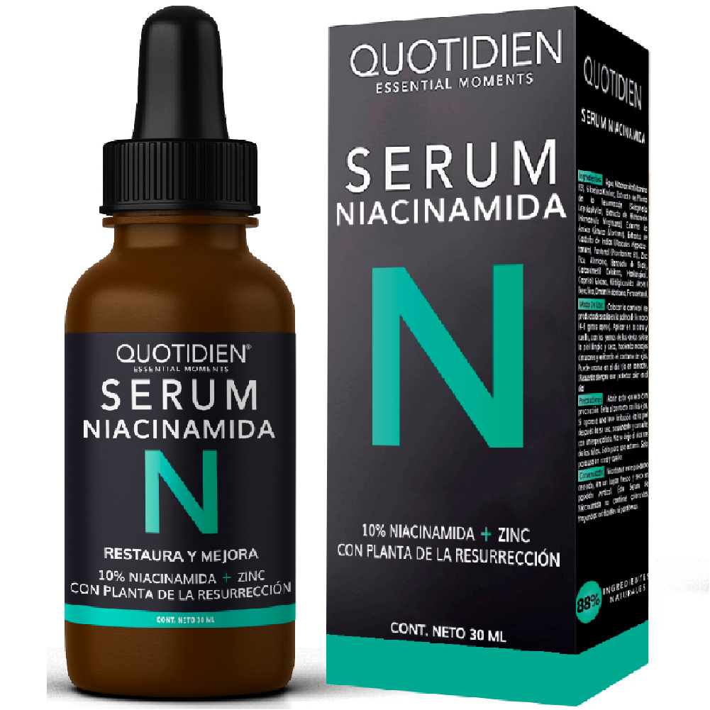 Foto 2 pulgar | Serum Niacinamida Quotidien + Zinc Skin Care Hidratante Suero Facial 30ml