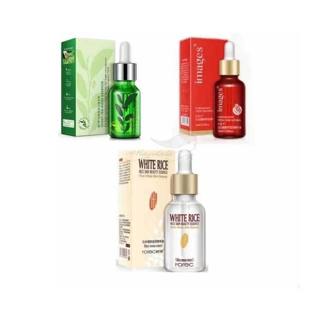 Set de Serum Arroz más Té Verde y Granada Anti Manchas y Poros