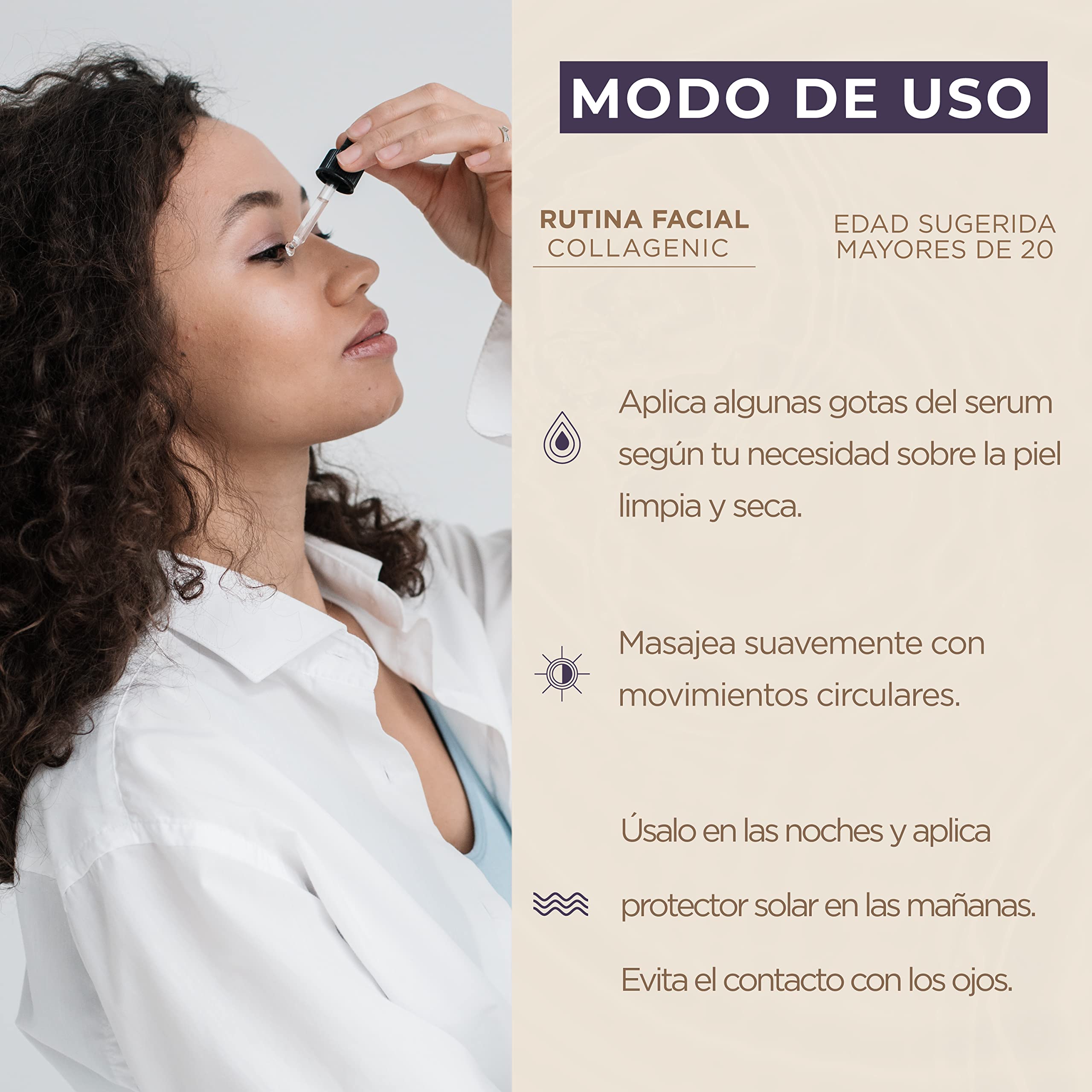 Foto 7 pulgar | Serum Facial Vitamina C 50 Ml Colageno, Acido Hialuronico, Vitamina E, Elastina, Retinol 60%