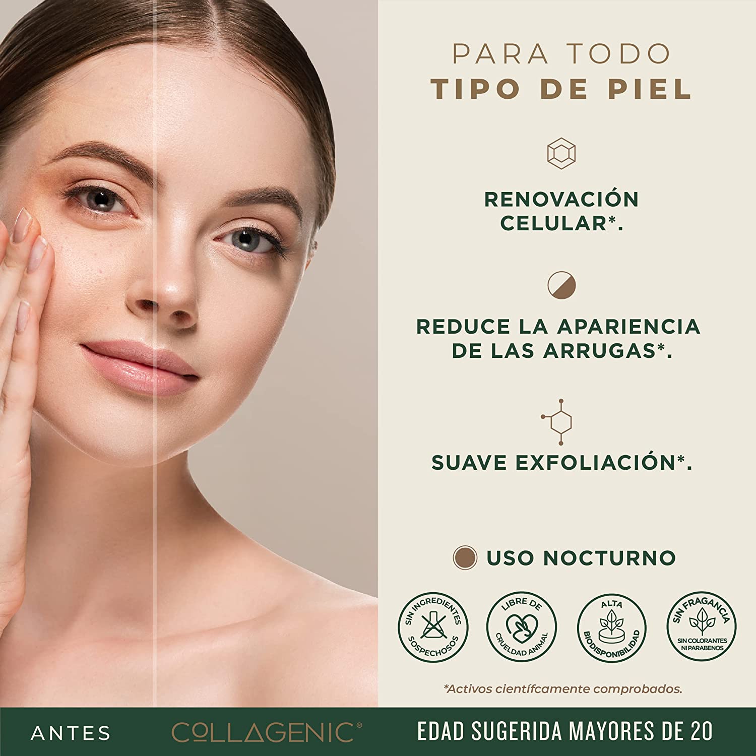 Foto 5 pulgar | Serum Facial Acido Glicólico Collagenic Exfoliante 50 Ml