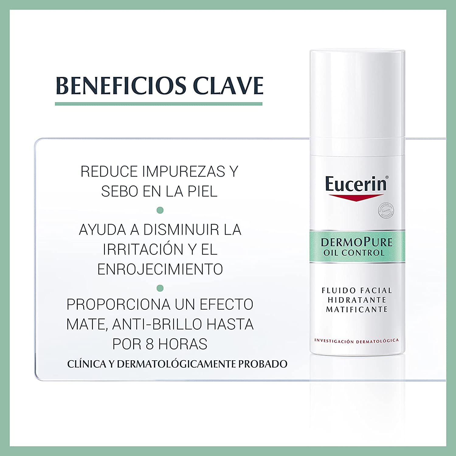 Foto 3 pulgar | Fluido Matificante Dermopure Oil Control Eucerin 50ml