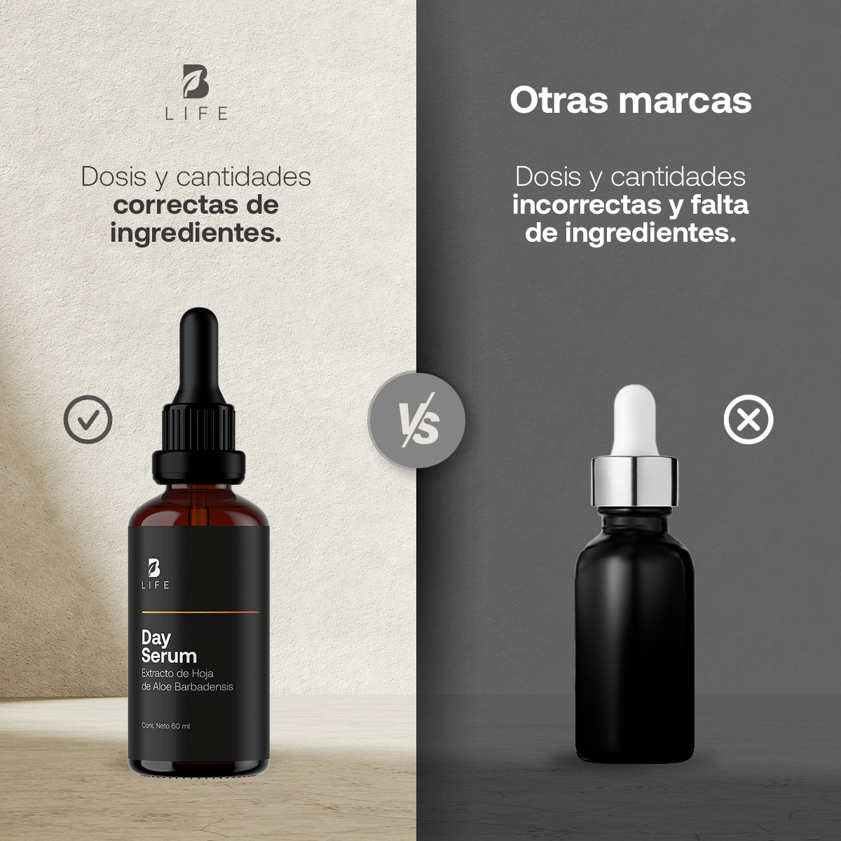 Foto 5 pulgar | Skincare Serum de Día para Rostro 60 ml 96% de Ingredientes Naturales Day Serum B Life