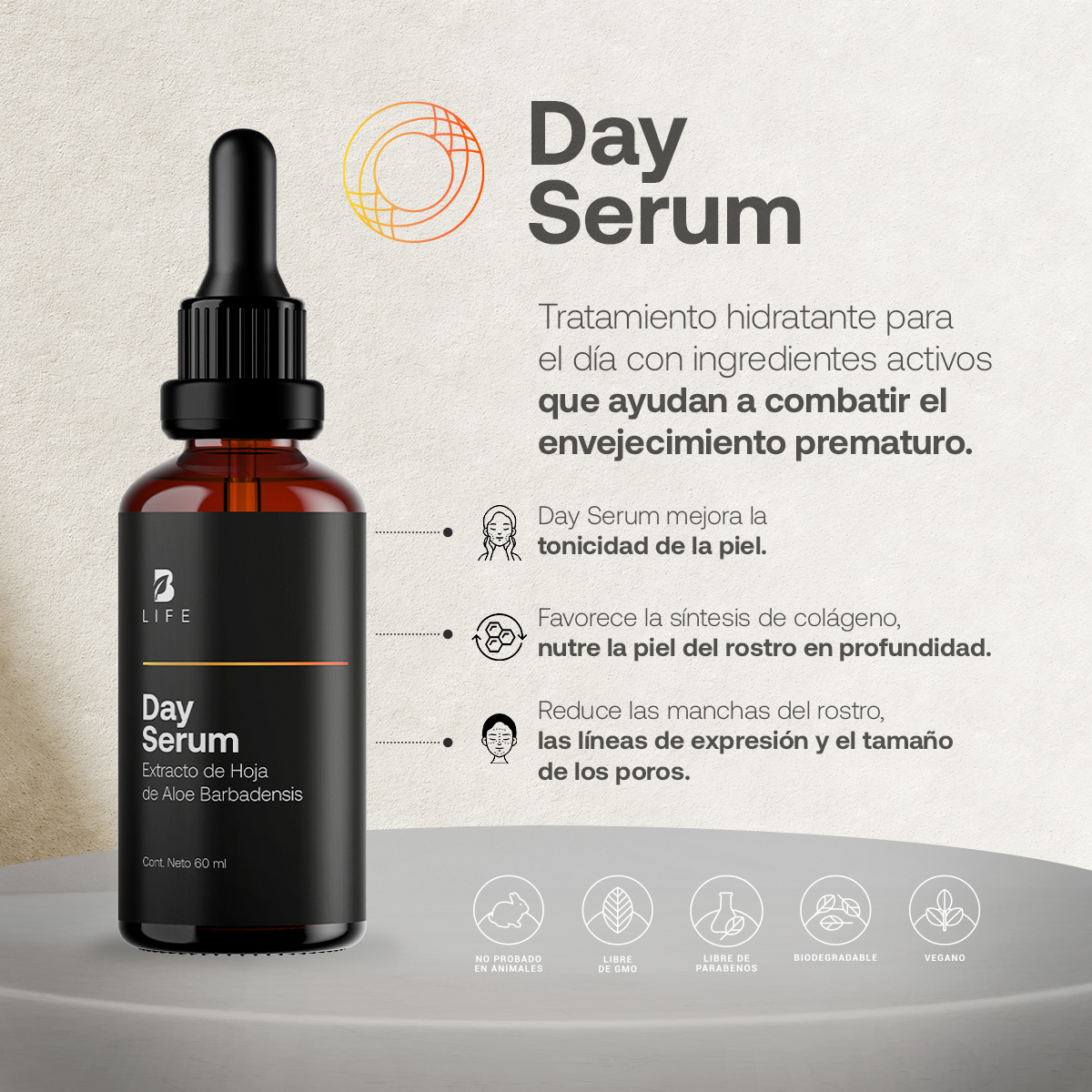 Foto 4 pulgar | Kit Serum Día Y Noche 60ml 96% Ingredientes Naturales B Life