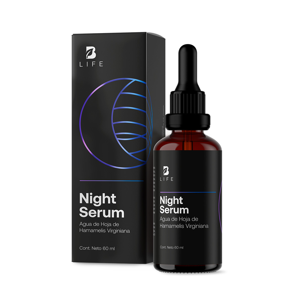 Foto 2 pulgar | Skincare Serum de Noche para Rostro 60 ml con 96% de Ingredientes Naturales -  Night Serum B Life