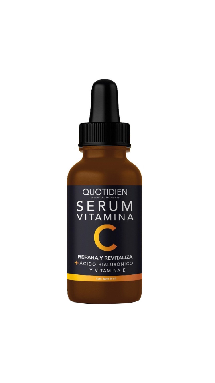 Sérum Serum Vitamina C + Ácido Hialurónico + Vitamina E- 95% Quotidien Essential Moments Día/noche Para Todo