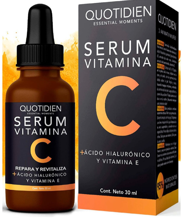 Foto 4 pulgar | Sérum Serum Vitamina C + Ácido Hialurónico + Vitamina E- 95% Quotidien Essential Moments Día/noche Para Todo