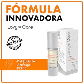 Foto 2 | Pack Crema Facial Lovy Care 002PN015 Vitamina C + Ácido Hialurónico & Seum Vitamina C + Ceramidas + Cafeína