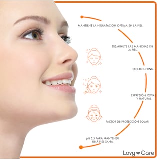 Foto 3 | Pack Crema Facial Lovy Care 002PN015 Vitamina C + Ácido Hialurónico & Seum Vitamina C + Ceramidas + Cafeína