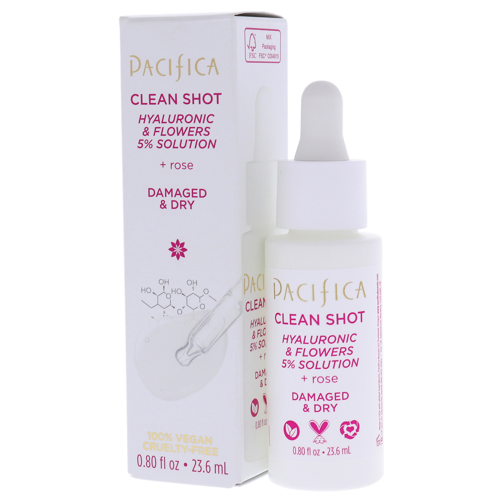 Foto 4 | Suero Clean Shot Hyaluronic And Flowers 5 Percent Solution Pacifica White Colour