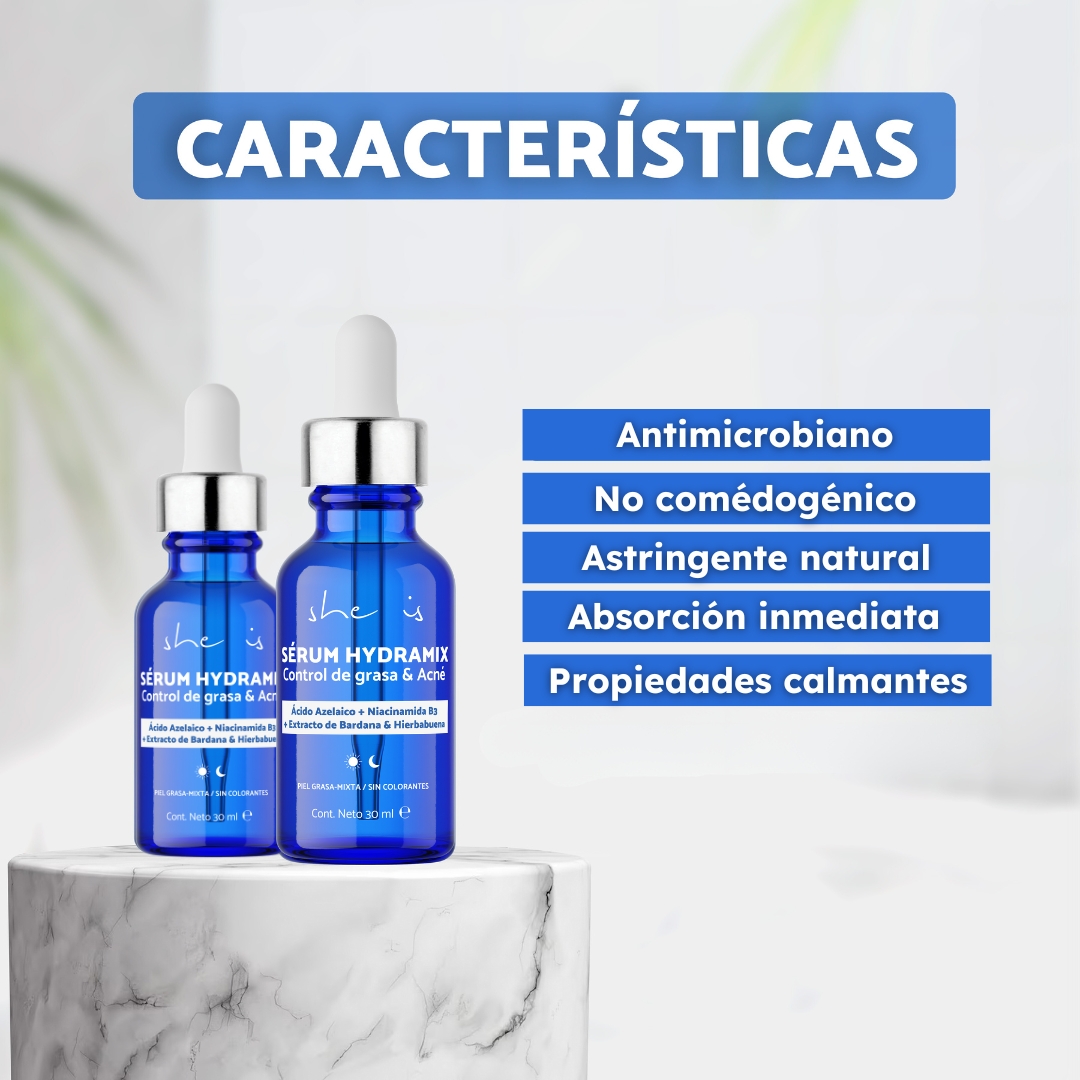 Foto 5 pulgar | Sérum She is skincare Hydramix Antiacné Matificante 30 ml