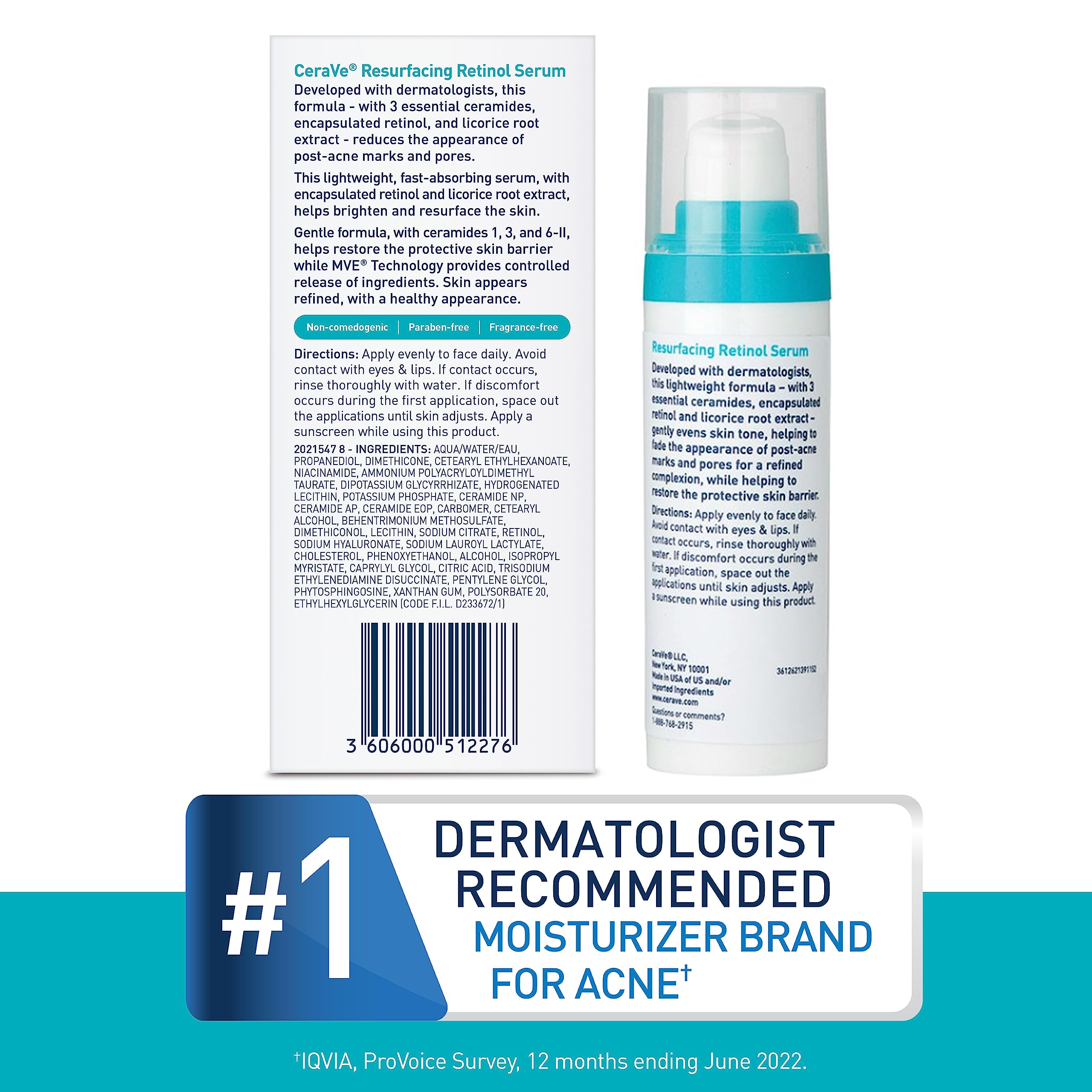 Foto 7 pulgar | Sérum Cerave Retinol Para Marcas Posteriores Al Acné Y Textura De La Piel, 30 Ml - Venta Internacional.