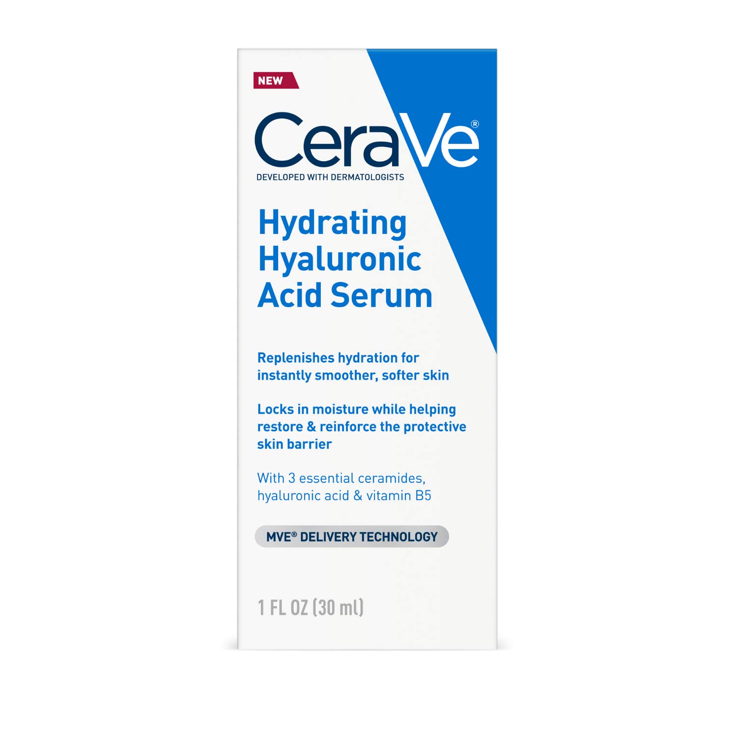 Sérum Cerave De Ácido Hialurónico Para Rostro 30 Ml Con Vitamina B5 - Venta Internacional.
