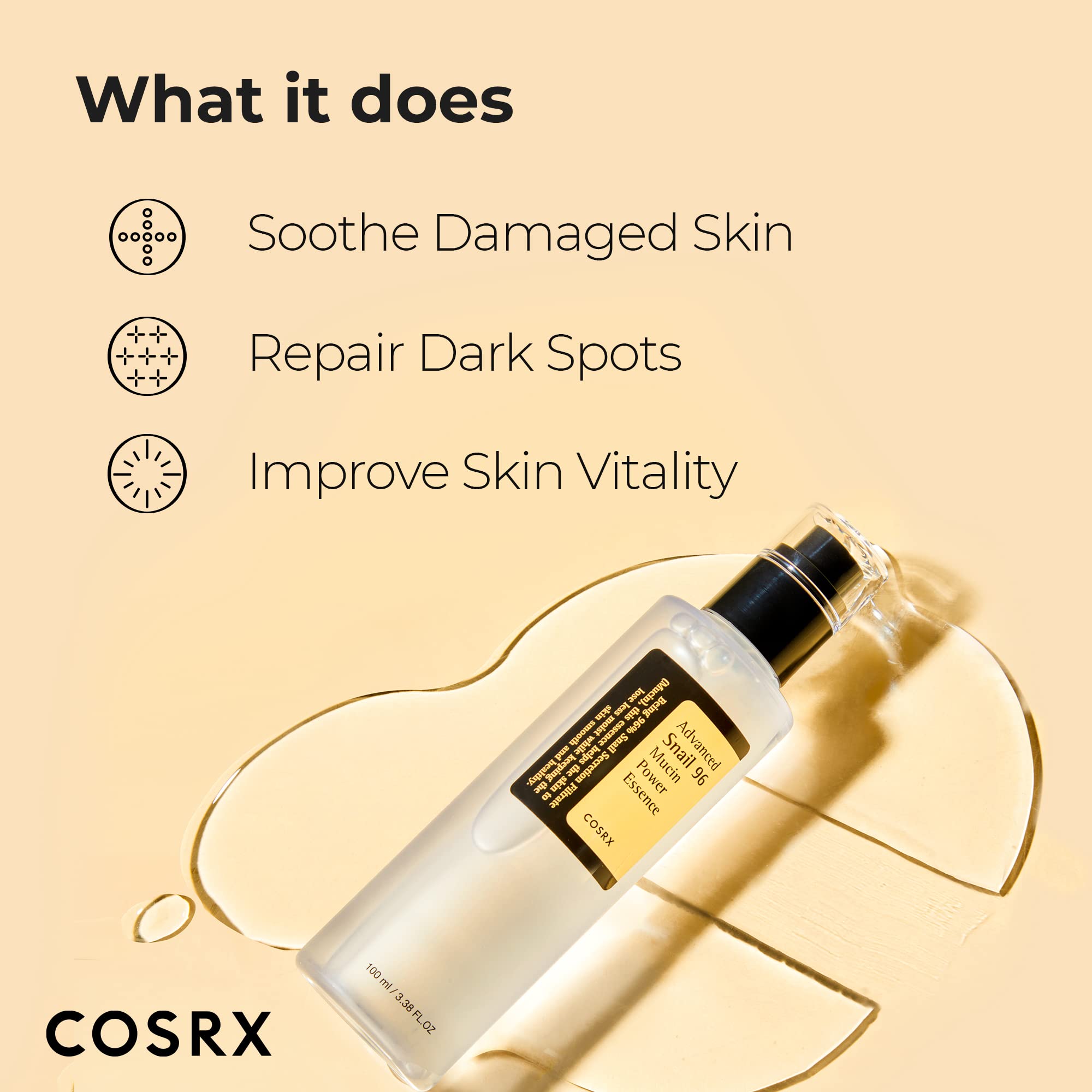 Foto 5 pulgar | Sérum Hidratante Cosrx Snail Mucin 96% Power Repair 100 ml - Venta Internacional