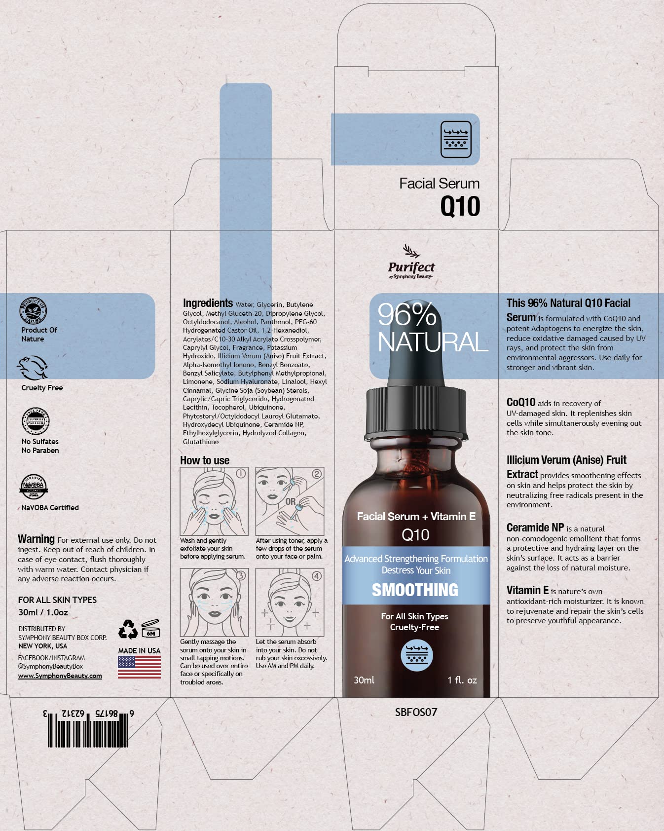 Foto 2 | Sérum Facial Purifect Coenzyme Q10 Antienvejecimiento 30 ml - Venta Internacional