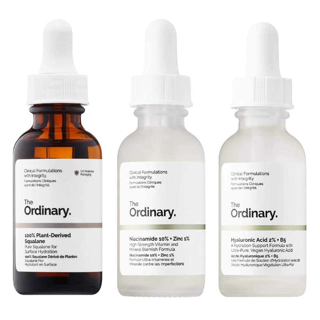 Set de Sérum Facial The Ordinary 100% de Escualano de Origen Vegetal - Venta Internacional