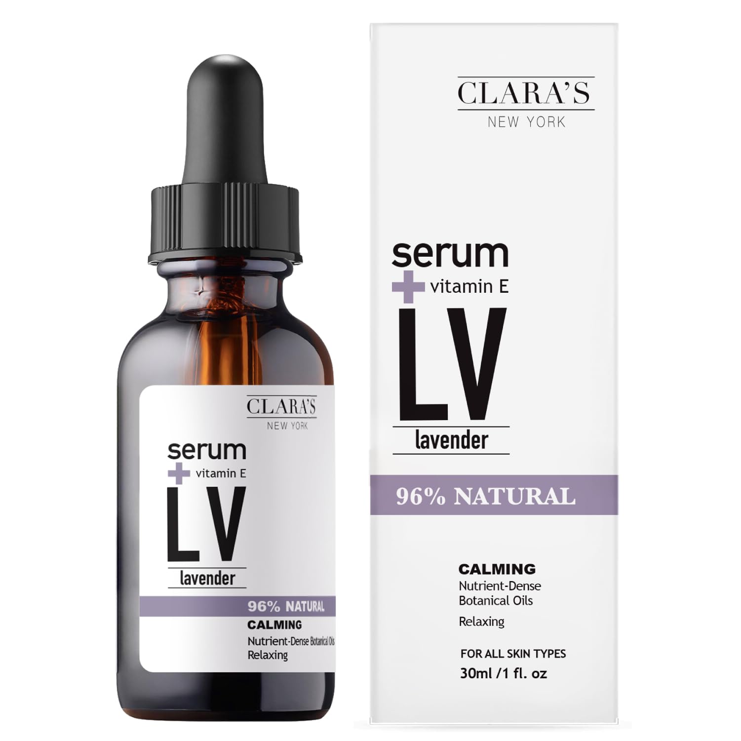 Foto 2 pulgar | Sérum Facial Clara's New York Lavanda en Escualeno 30 ml con Vitamina E - Venta Internacional