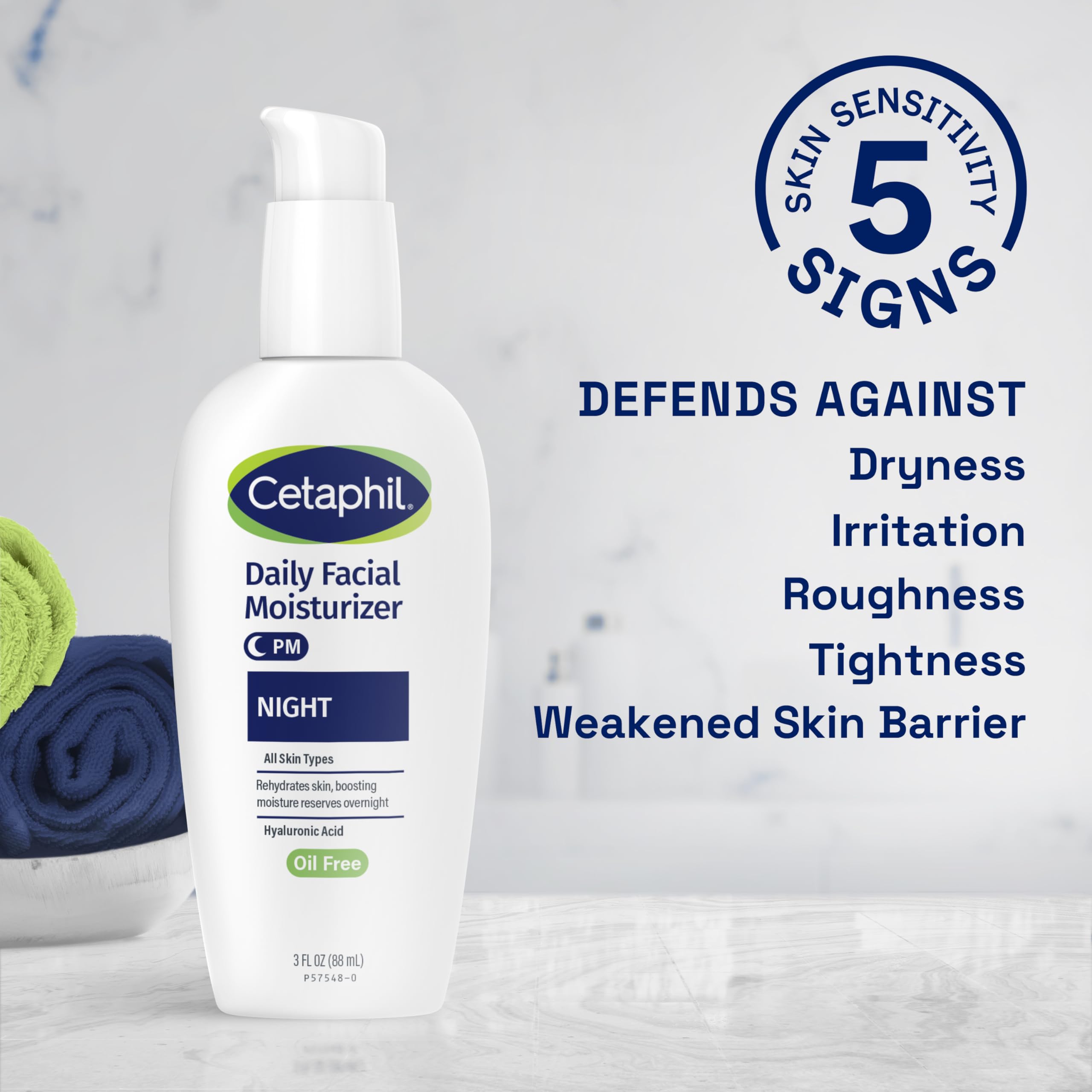 Foto 6 pulgar | Crema Hidratante Nocturna Cetaphil Hydrating con Ácido Hialurónico 90 Ml - Venta Internacional