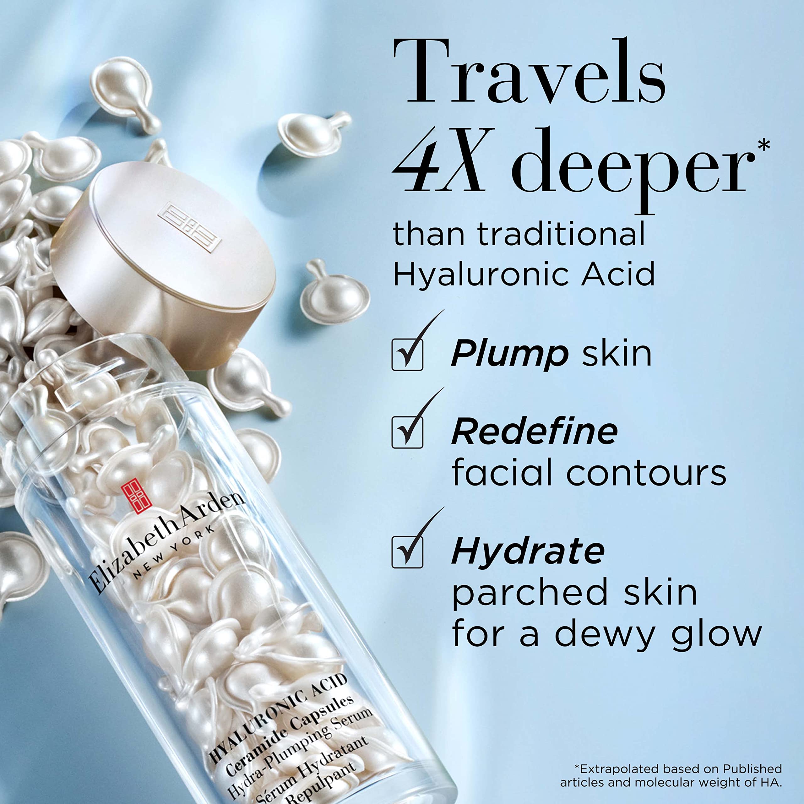Foto 2 | Cápsulas de Suero De Ácido Hialurónico Elizabeth Arden 60 Unidades - Venta Internacional